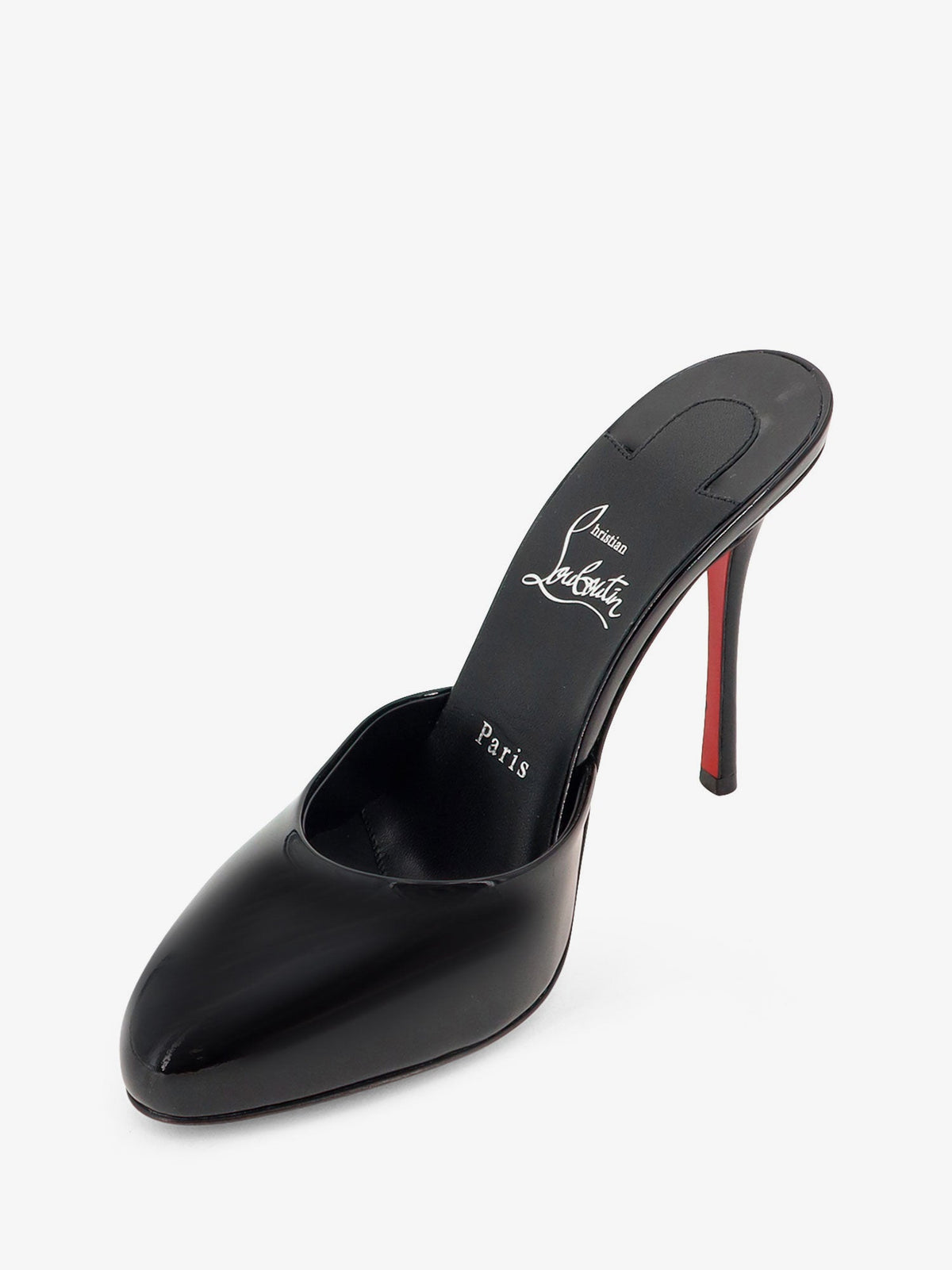 Christian Louboutin Patent Leather Dolly Mule Sandals