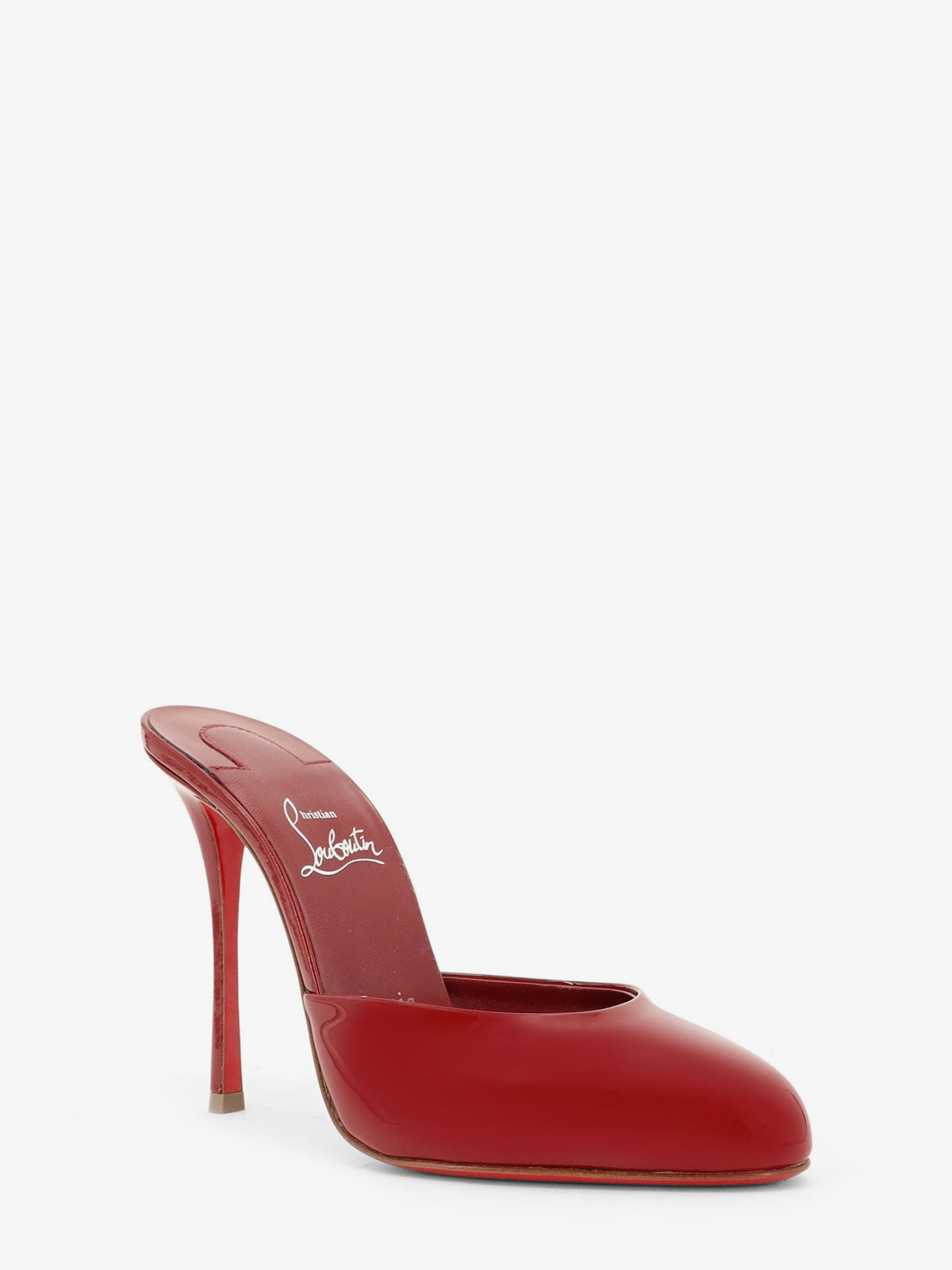 Christian Louboutin Patent Leather Dolly Mule Sandals