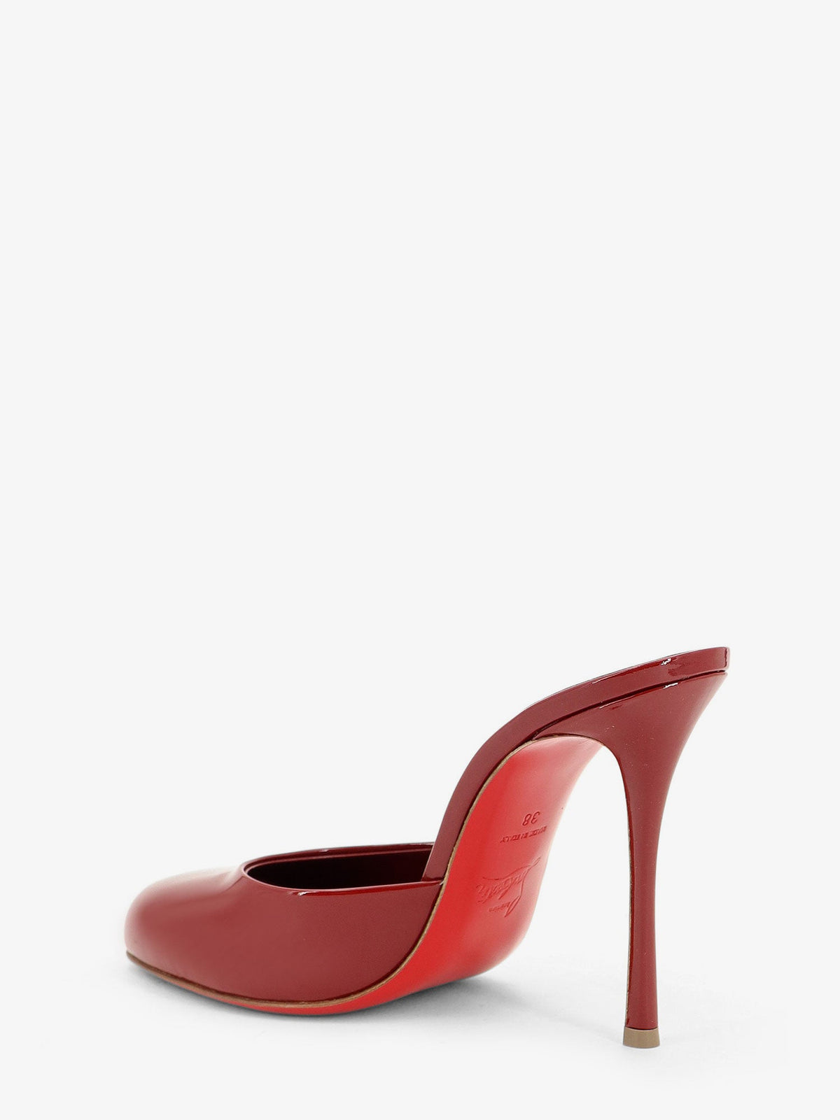 Christian Louboutin Patent Leather Dolly Mule Sandals