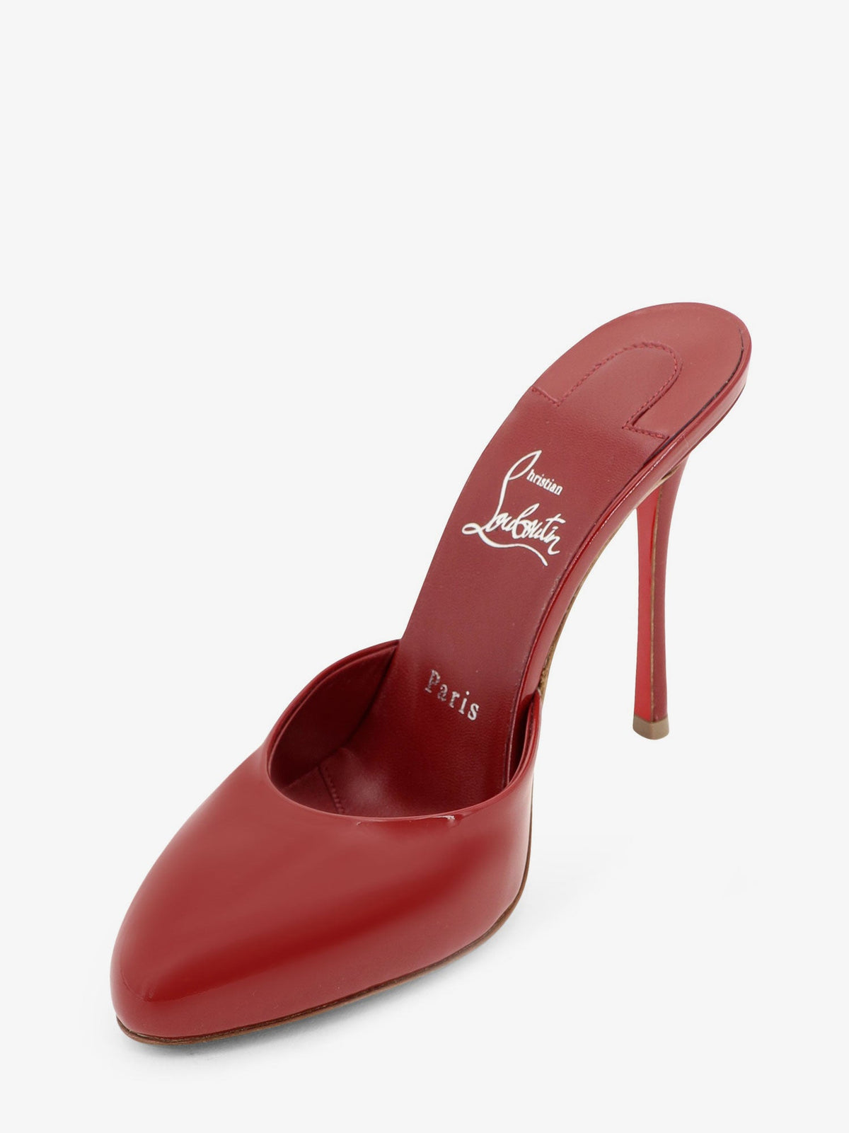 Christian Louboutin Patent Leather Dolly Mule Sandals
