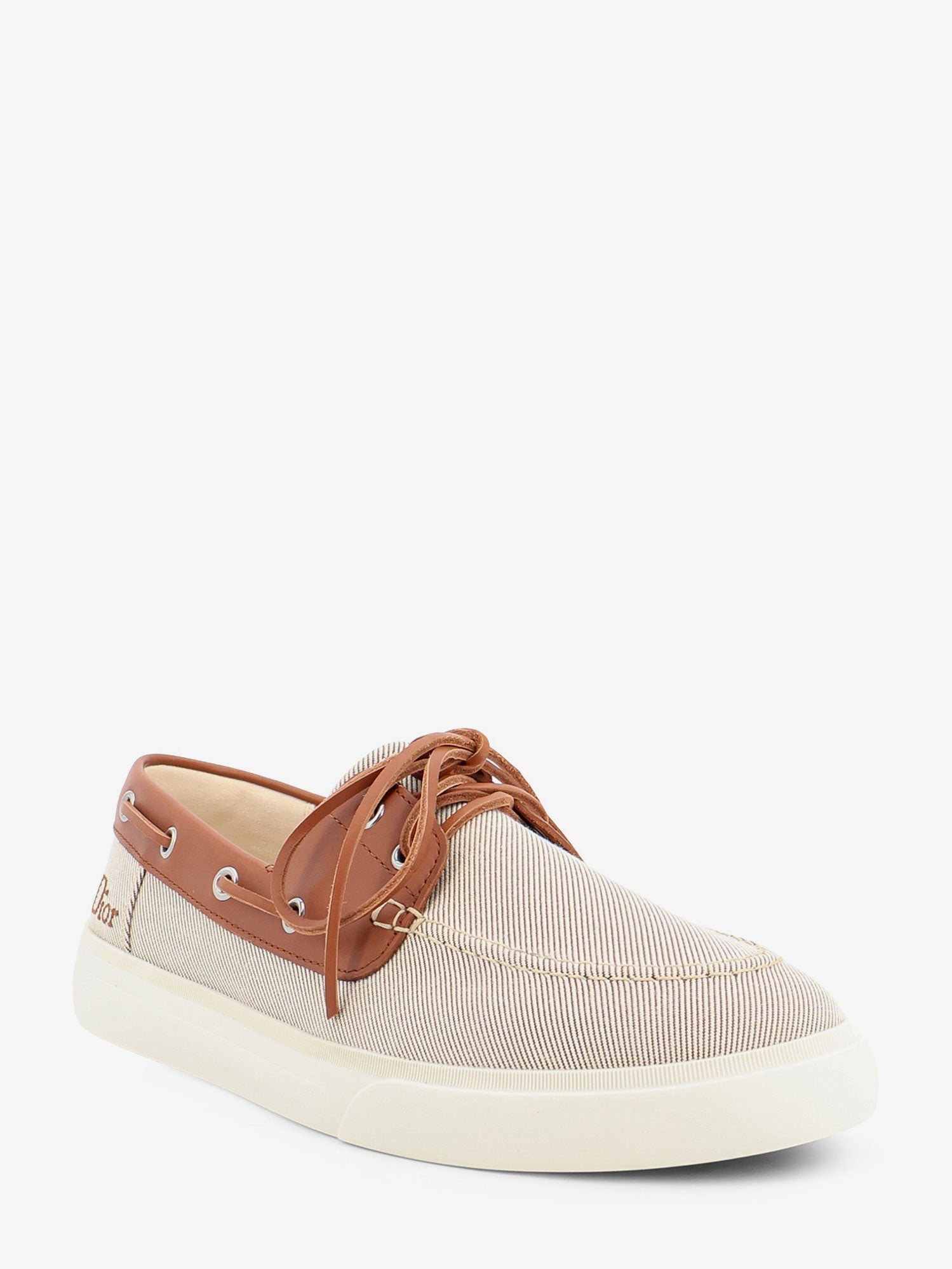 Dior Chester Dioriviera Canvas And Leather Loafers