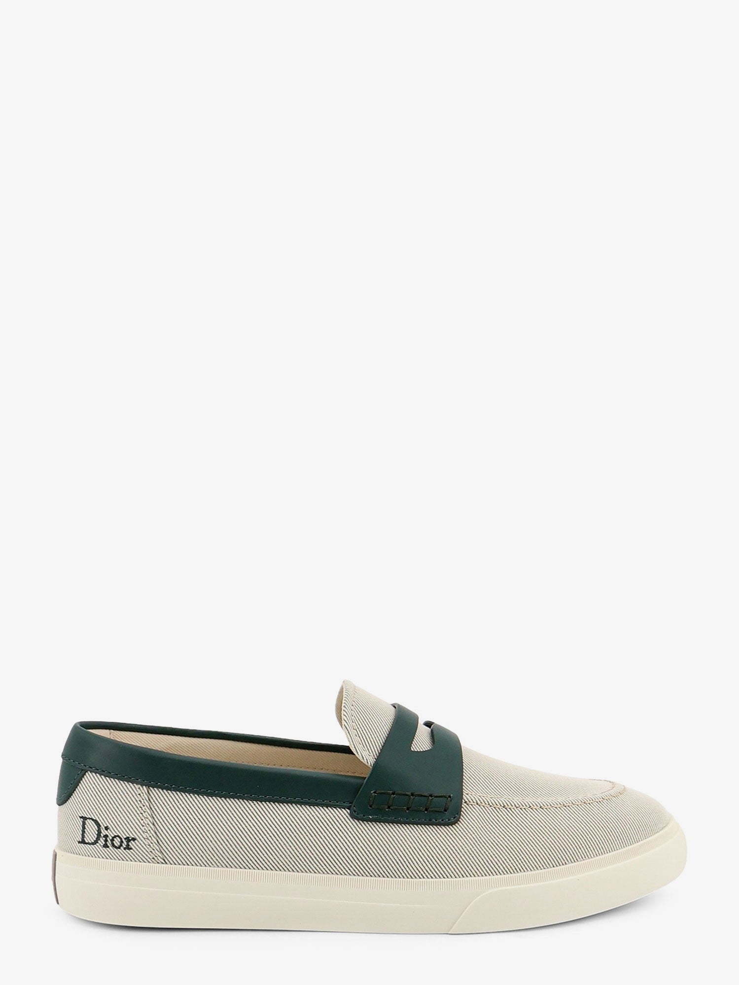 Dior Chester Dioriviera Canvas And Leather Loafers