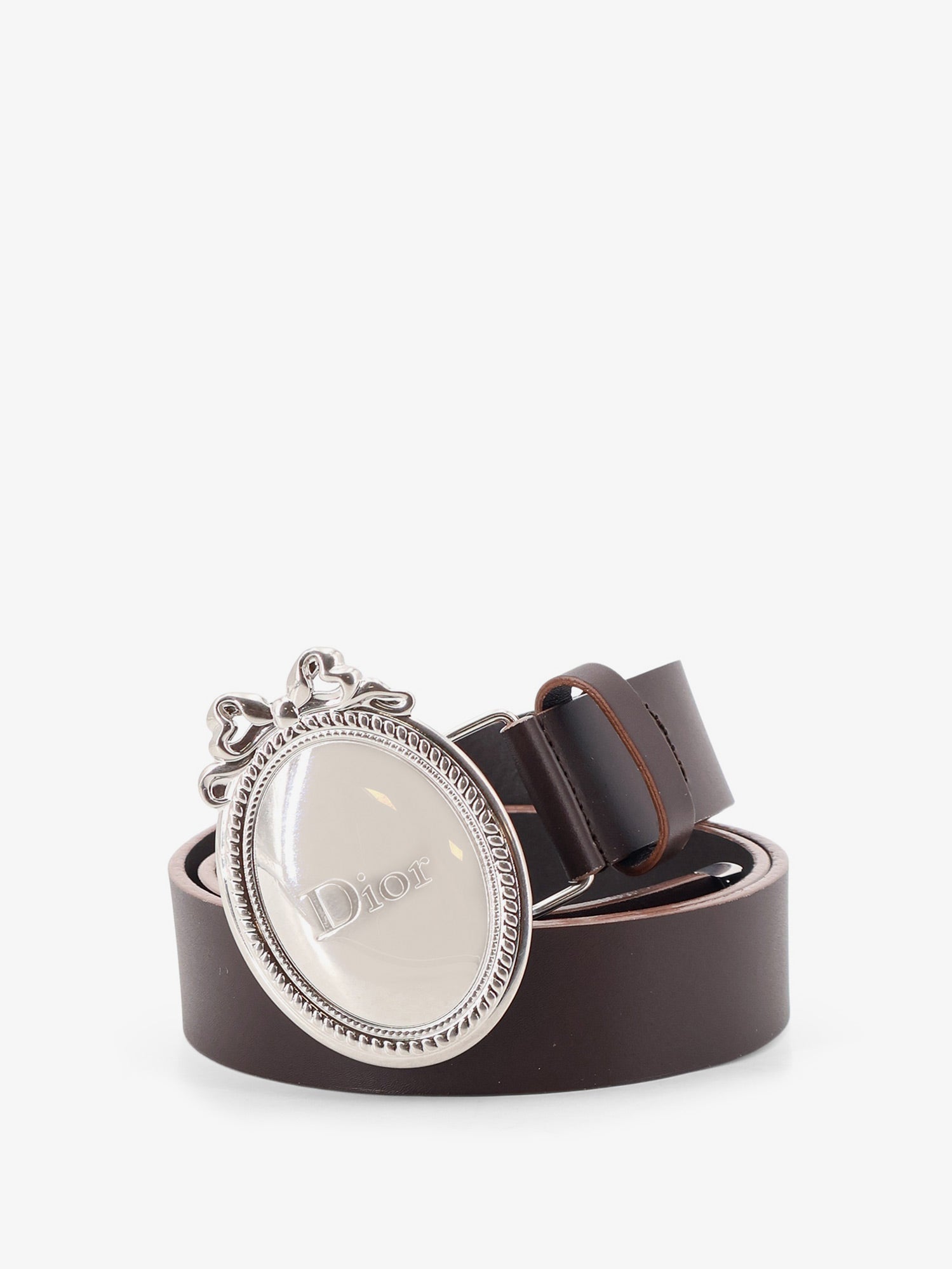 Dior Dior Médaillon Leather Belt