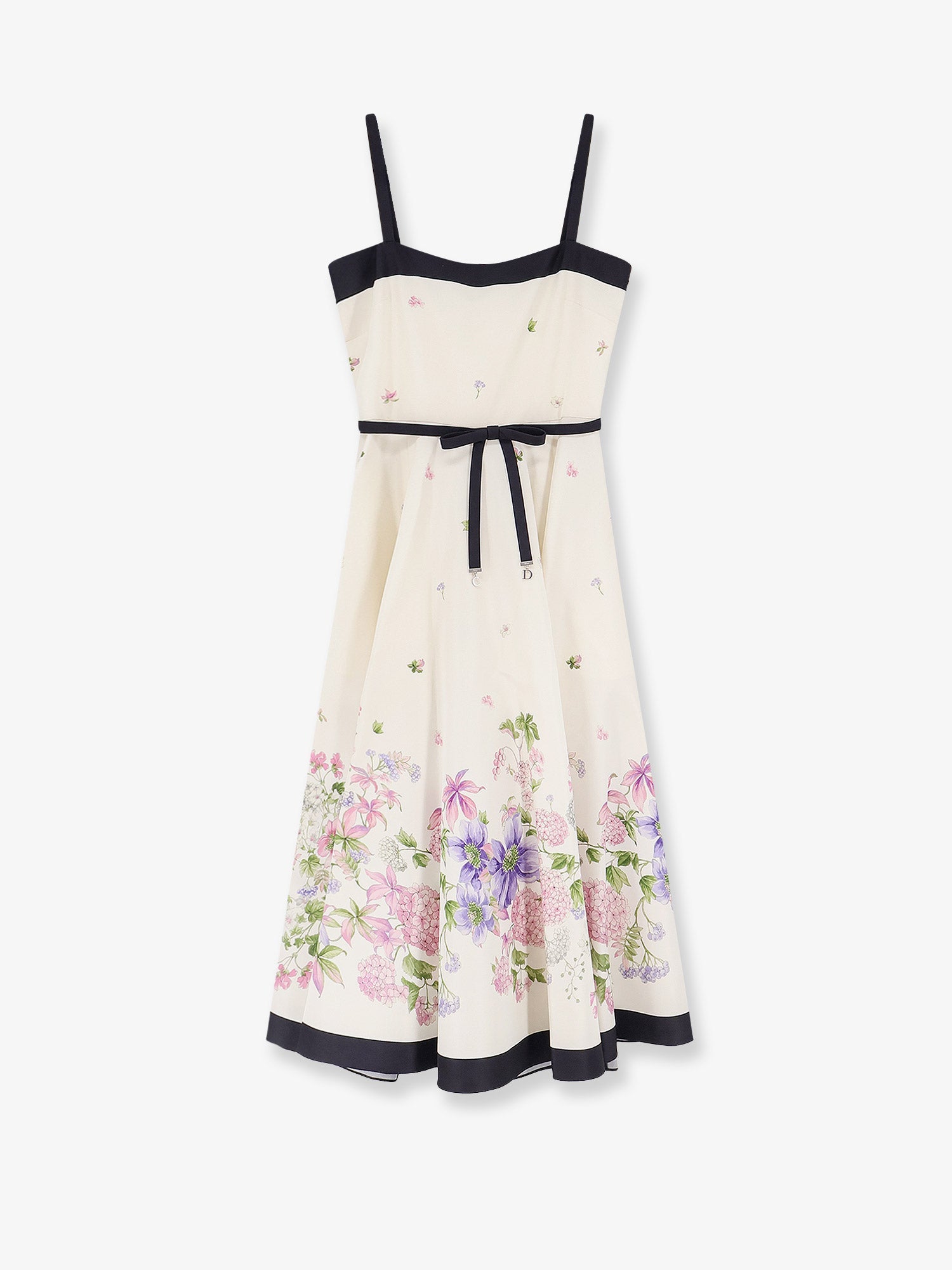Dior Silk Dress With Multicolor Print