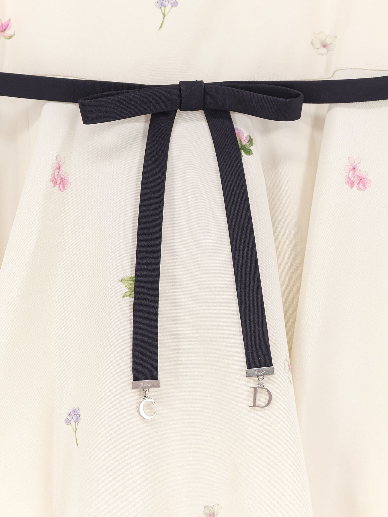 Dior Silk Dress With Multicolor Print