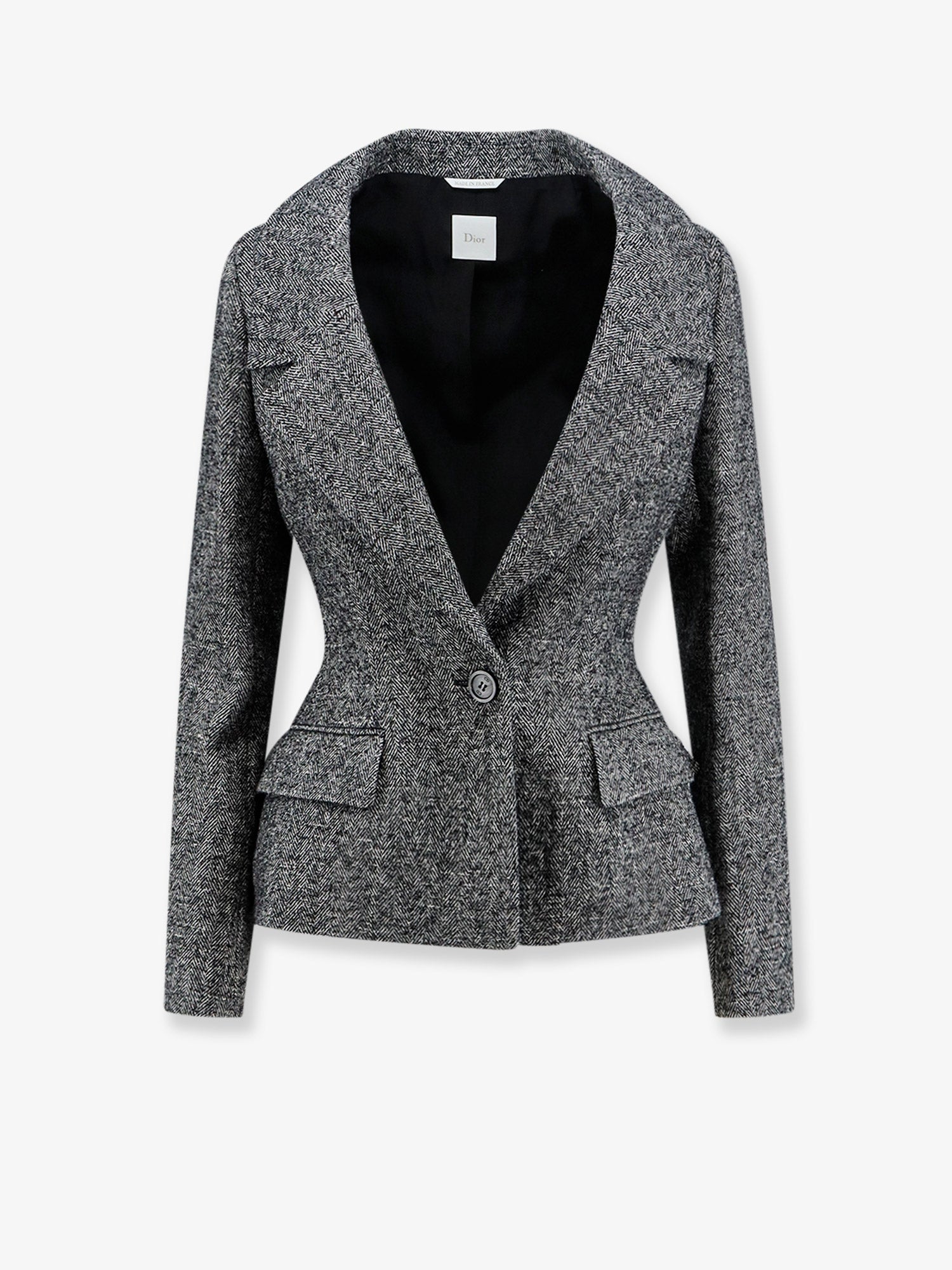 Dior Bouclette Chevron Blazer