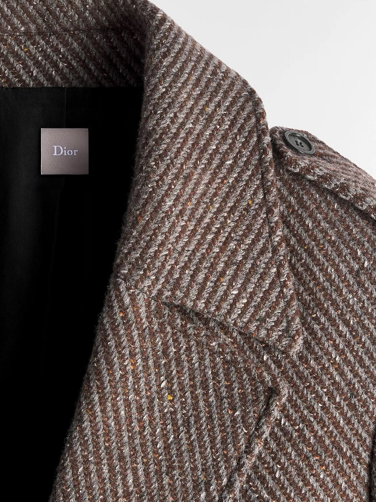 Dior Wool And Silk Blend Natté Coat
