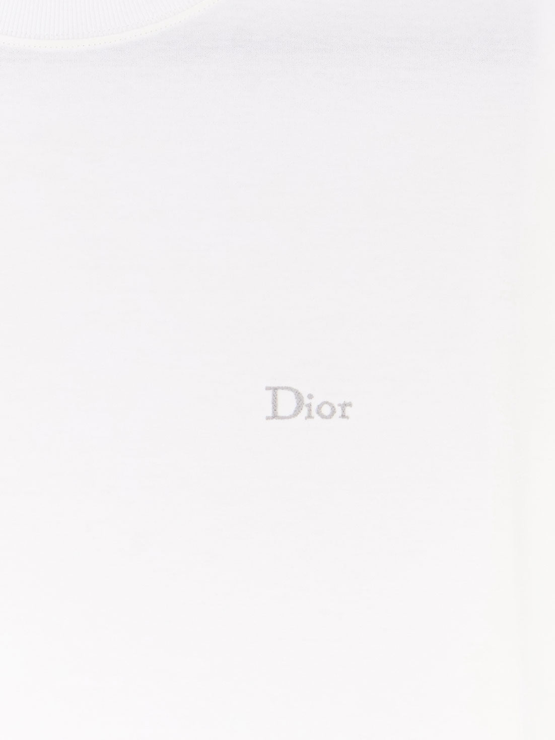 Dior Cotton T-shirt With Logo Embroidery