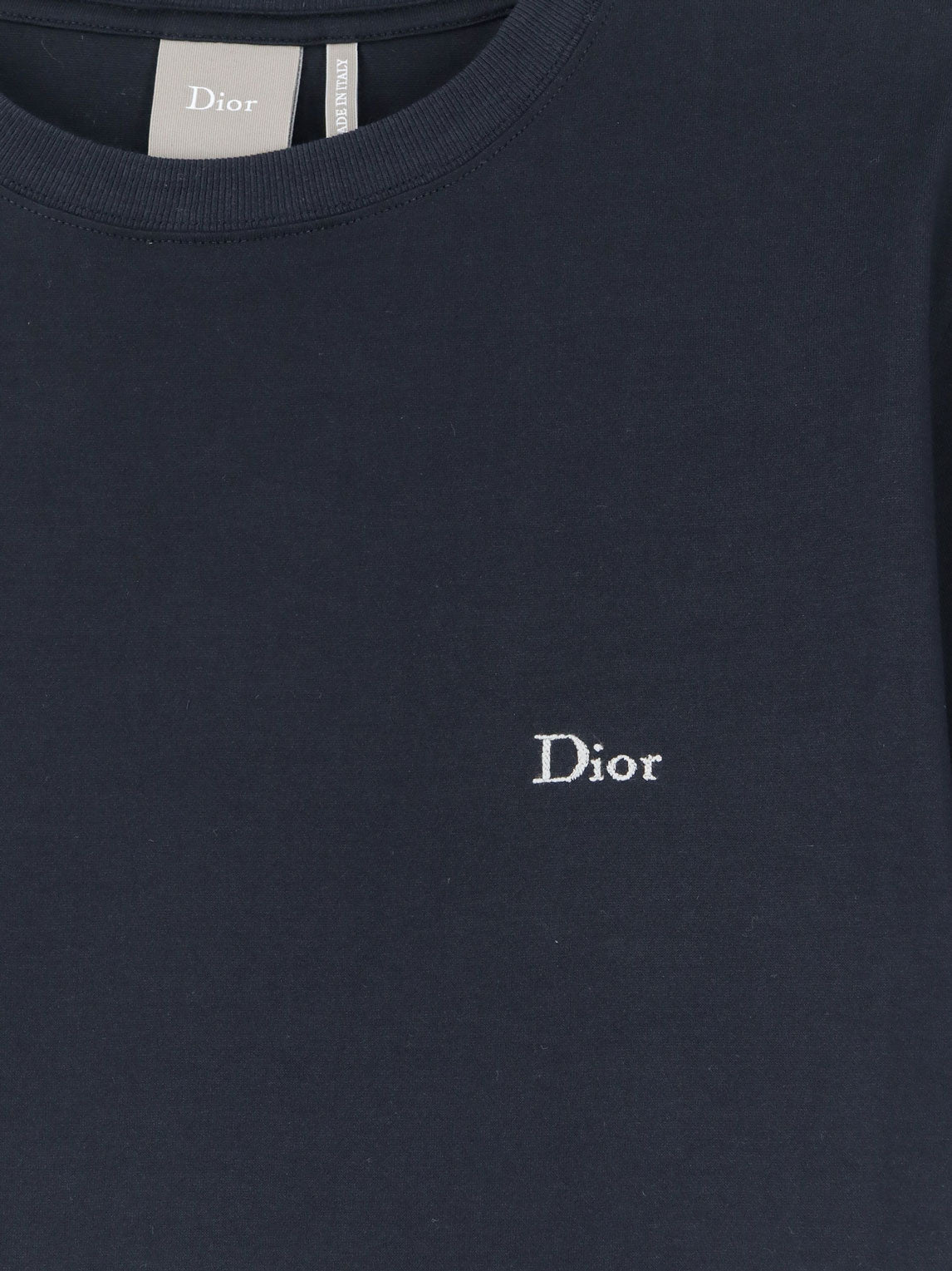 Dior Cotton T-shirt With Dior Embroidery