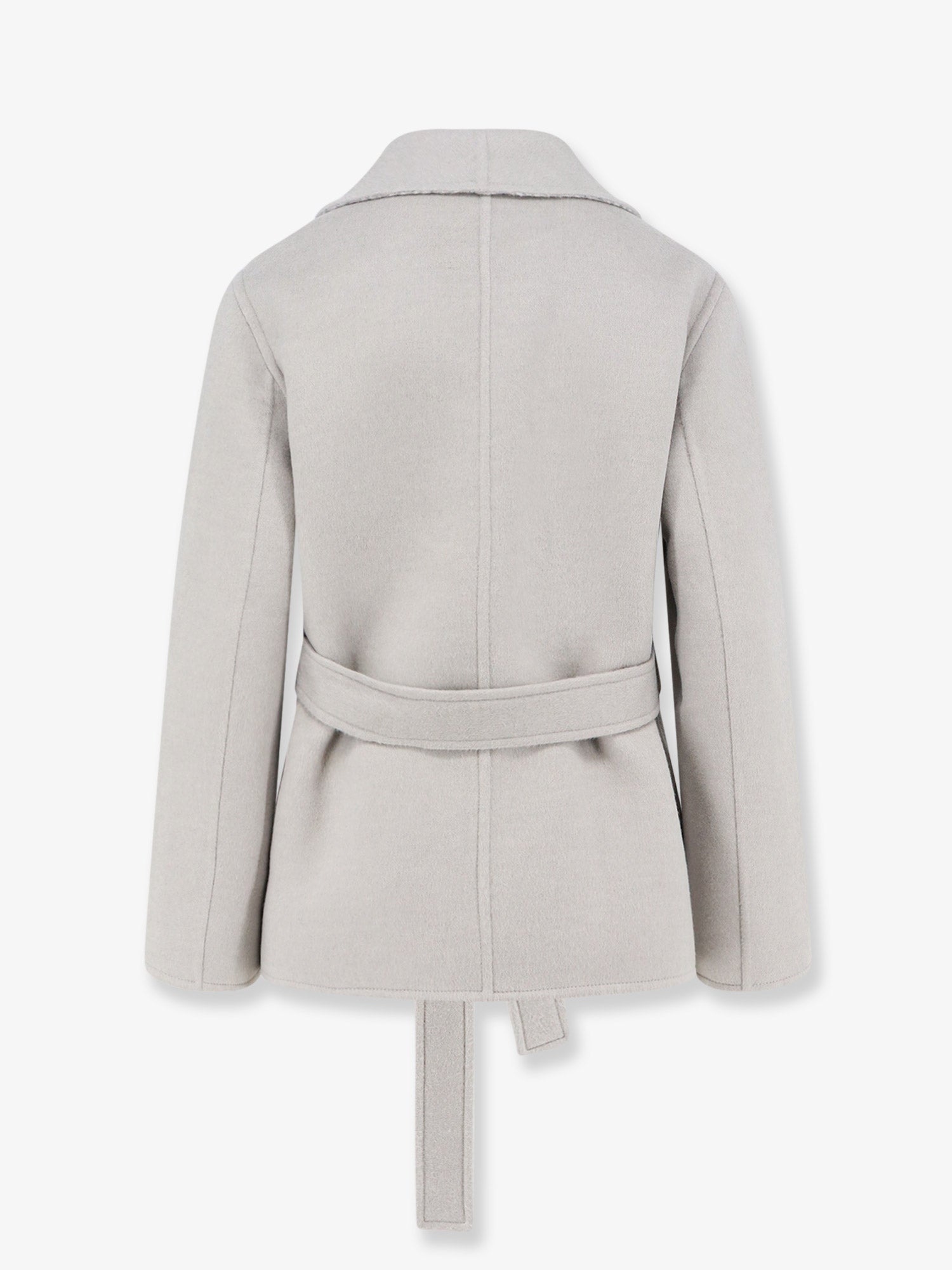Dior Virgin Wool And Silk Coat With Belt