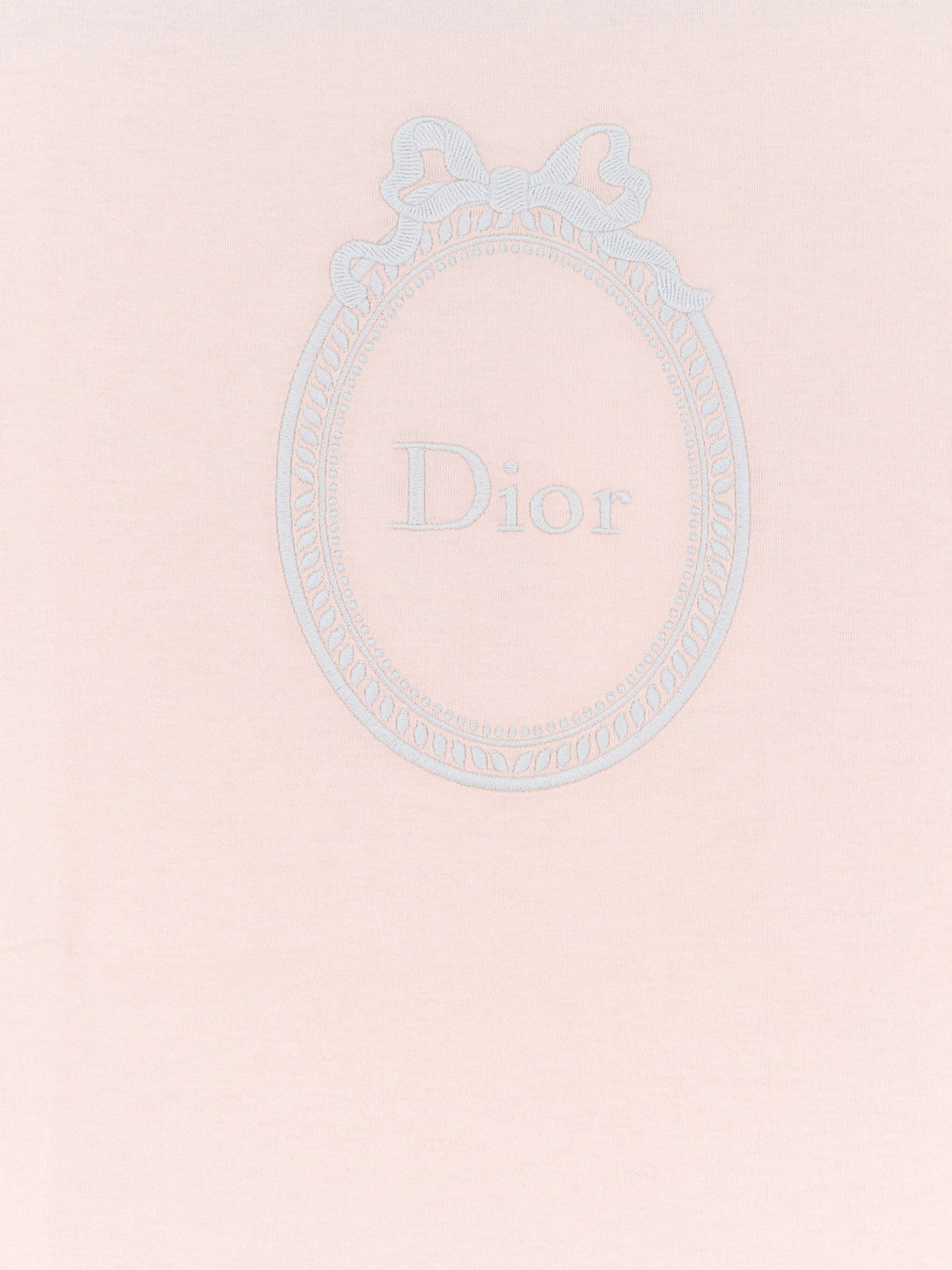 Dior Cotton T-shirt With Dior Médallion Embroidery