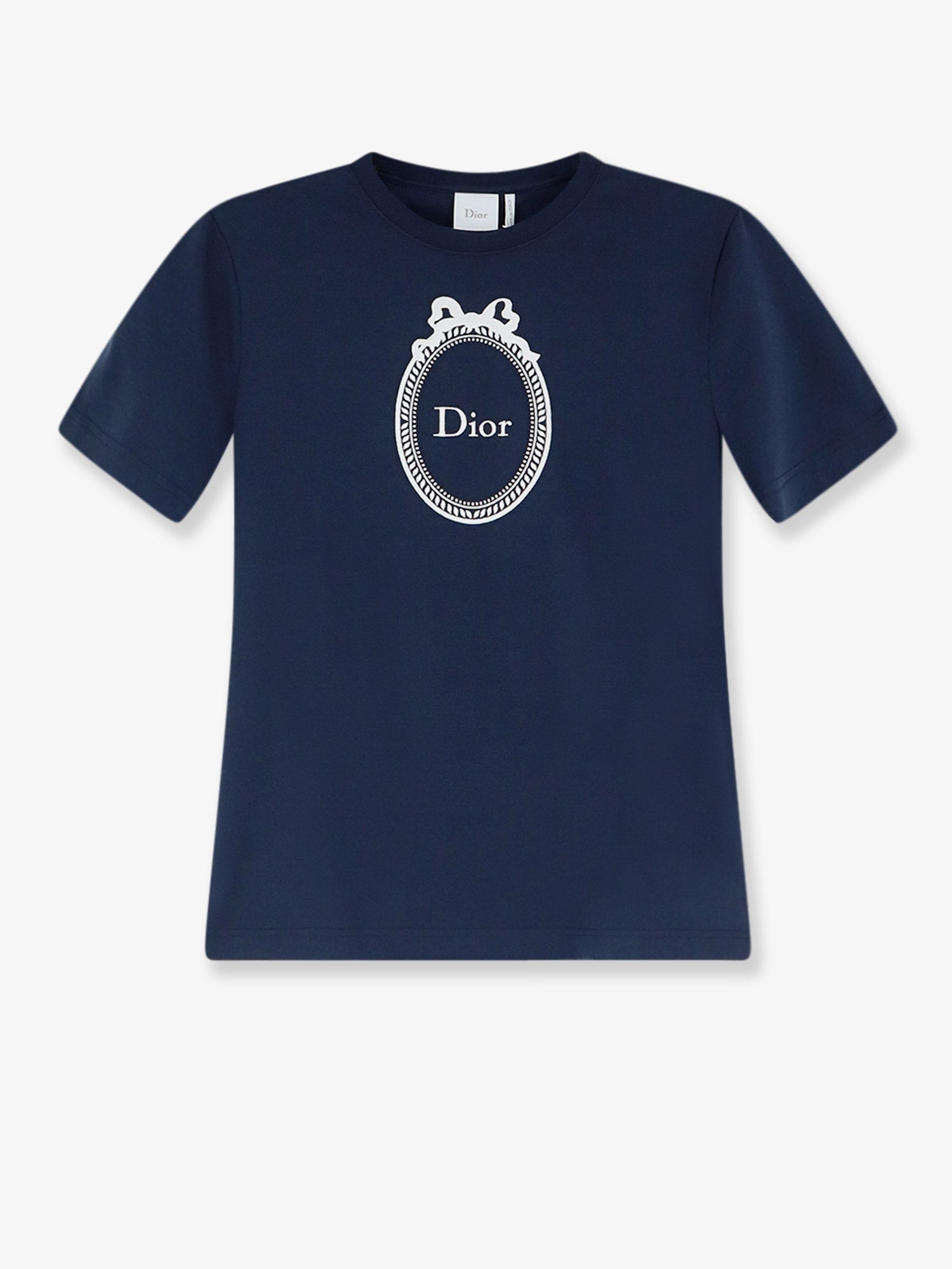 Dior Cotton T-shirt With Dior Médaillon Embroidery