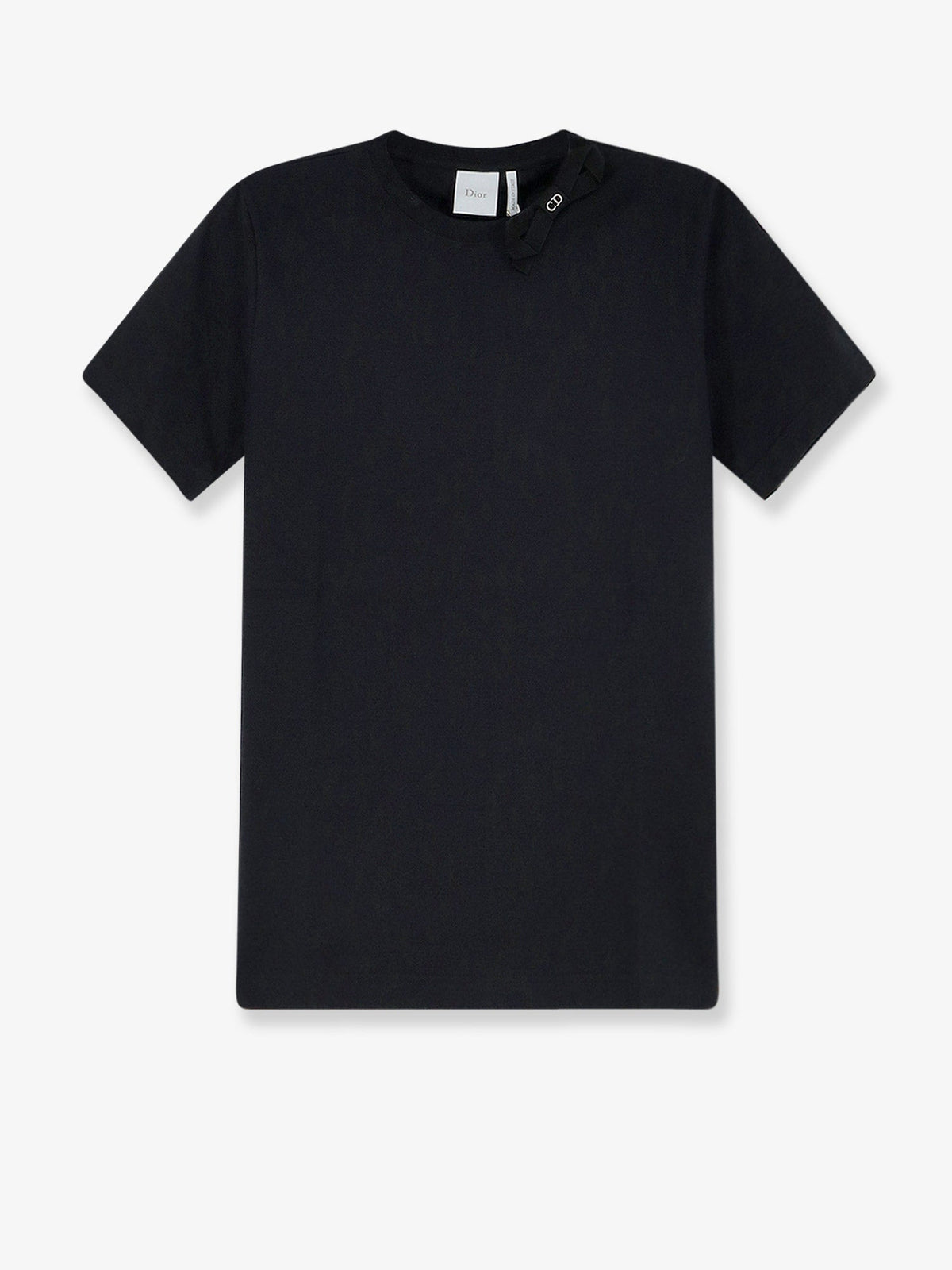 Dior Cotton T-shirt With Grosgrain Bow Detail