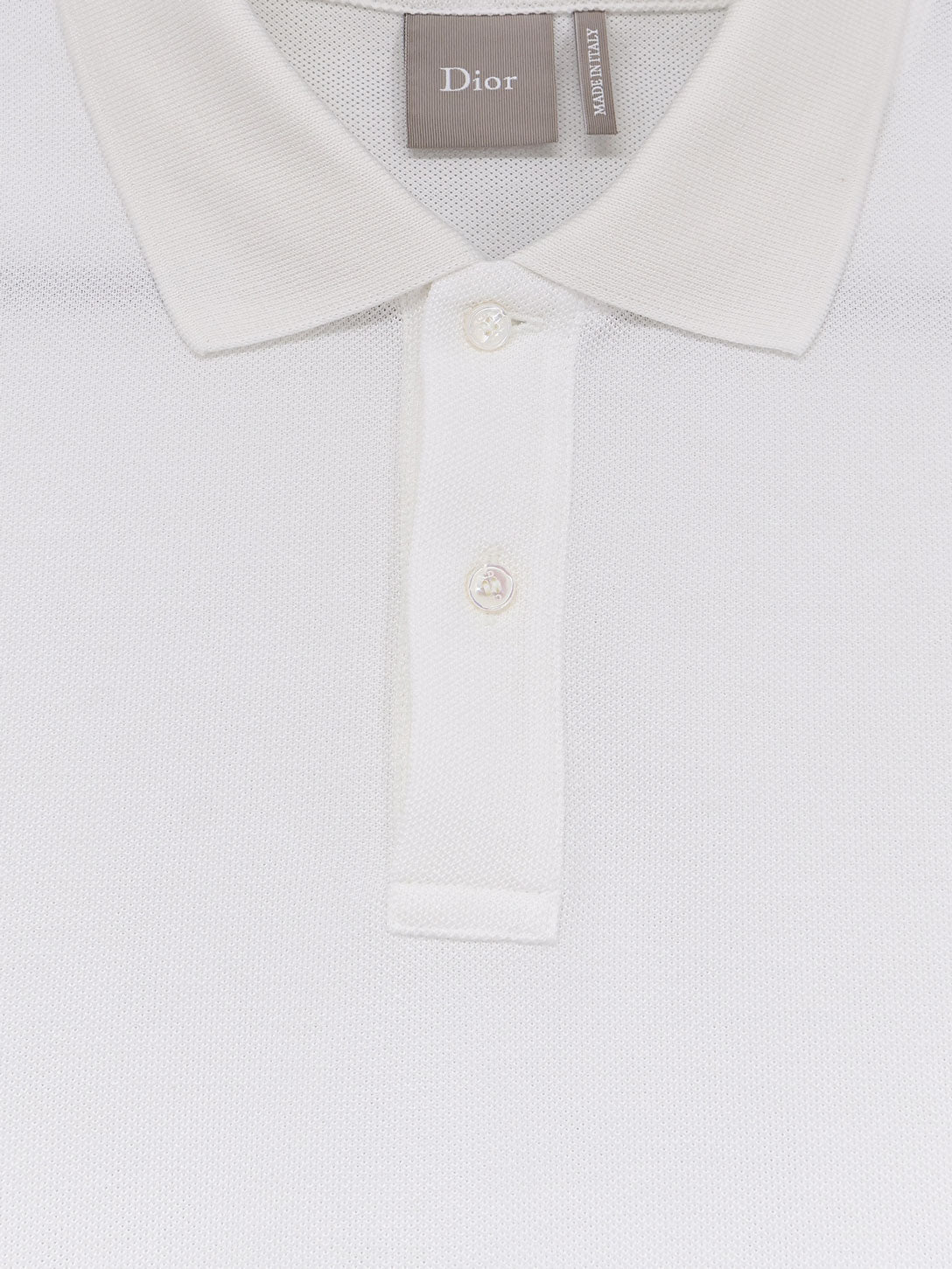 Dior Cotton And Silk Polo Shirt