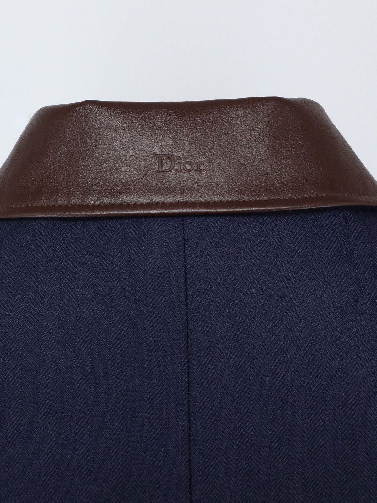 Dior Dior Icons Cashmere Coat With Leather Collar