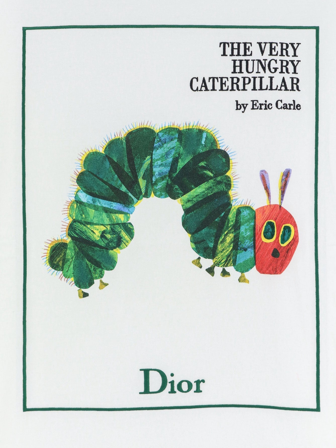 Dior Cotton T-shirt With Book Cover Print And Dior Embroidery