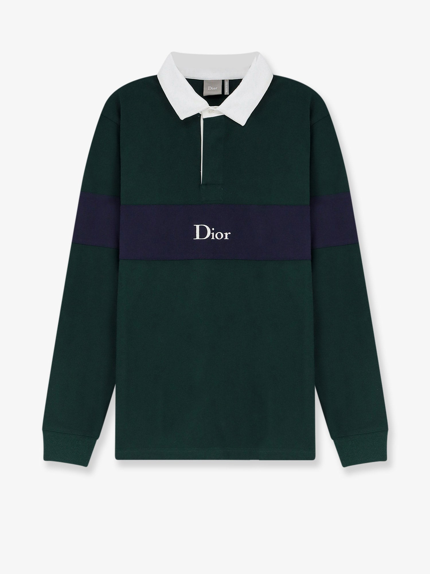 Dior Cotton Polo Rugby With Dior Embroidery