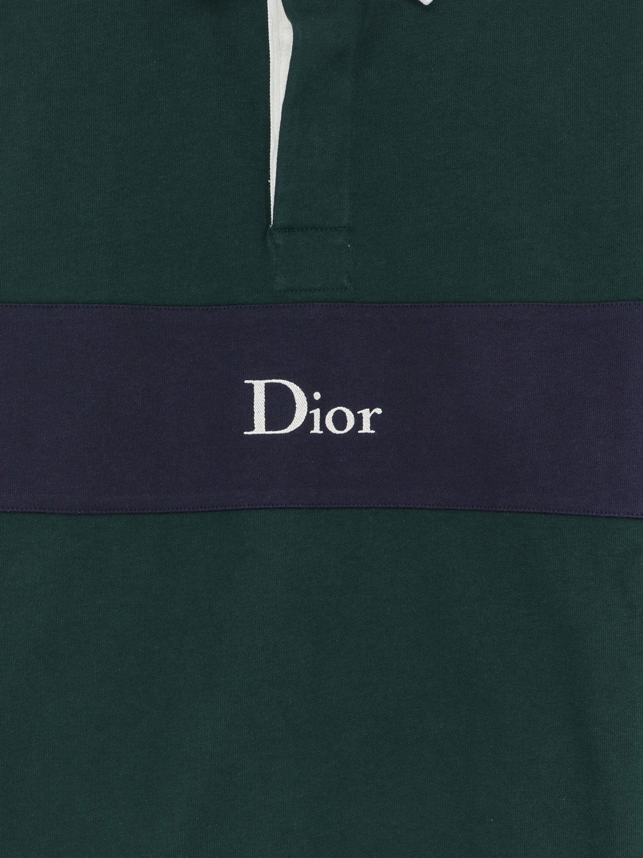 Dior Cotton Polo Rugby With Dior Embroidery