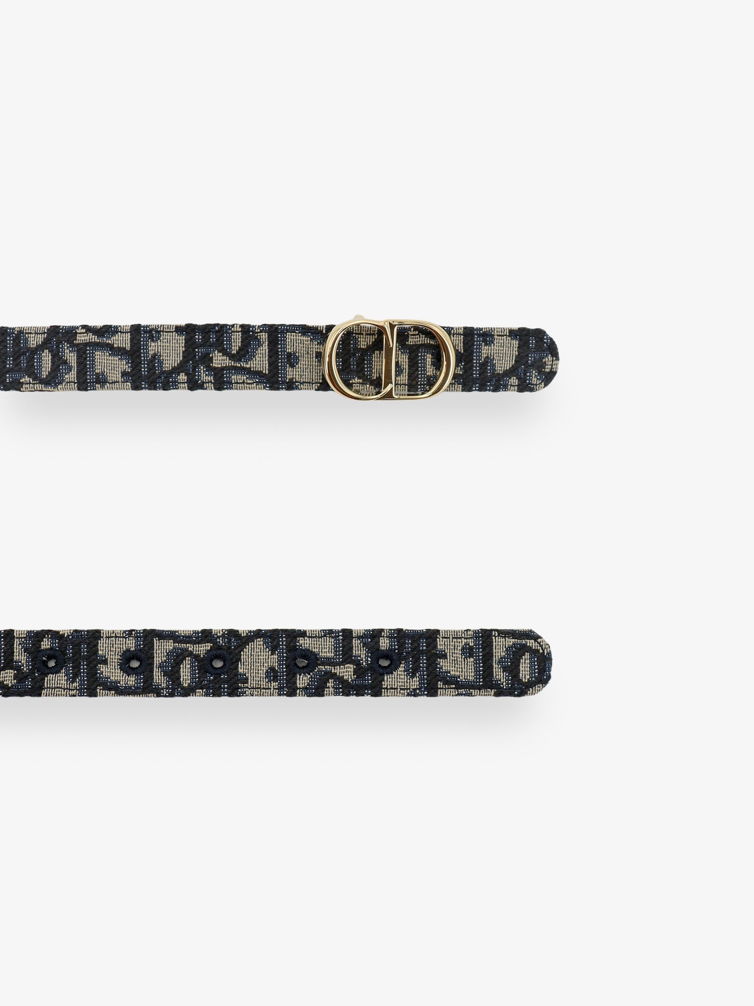 Dior Cd Icon Leather And Canvas Belt