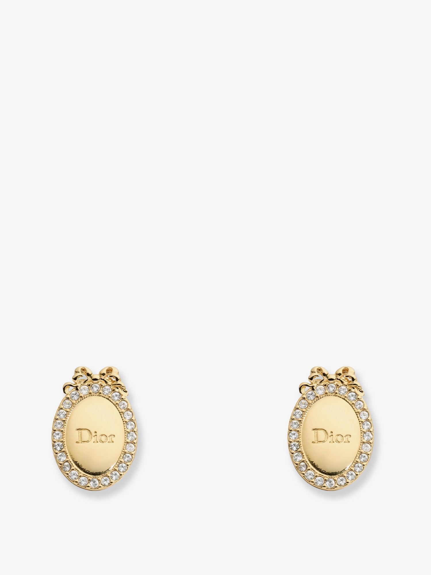 Dior Dior Médaillon Brass Earrings