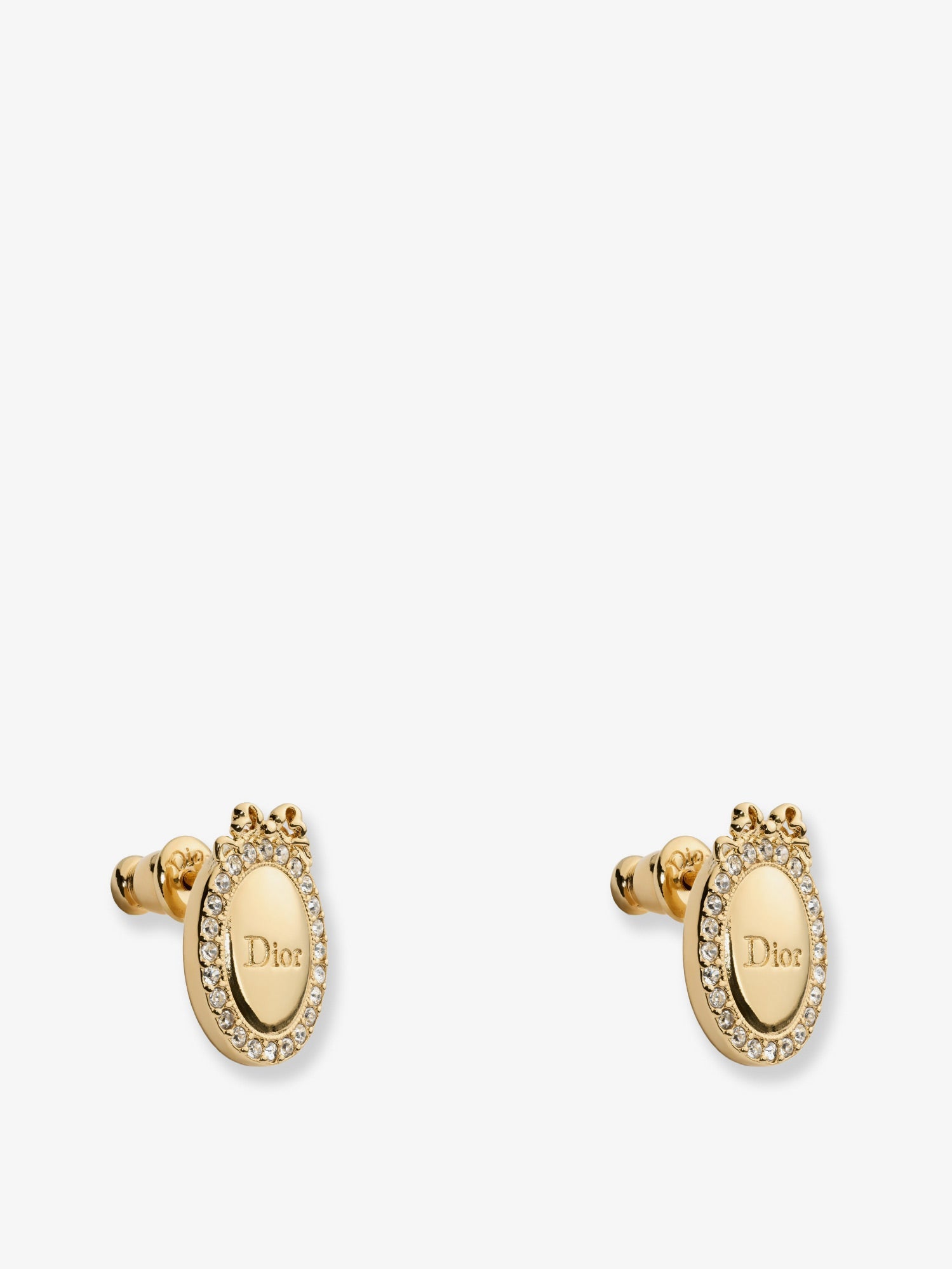 Dior Dior Médaillon Brass Earrings