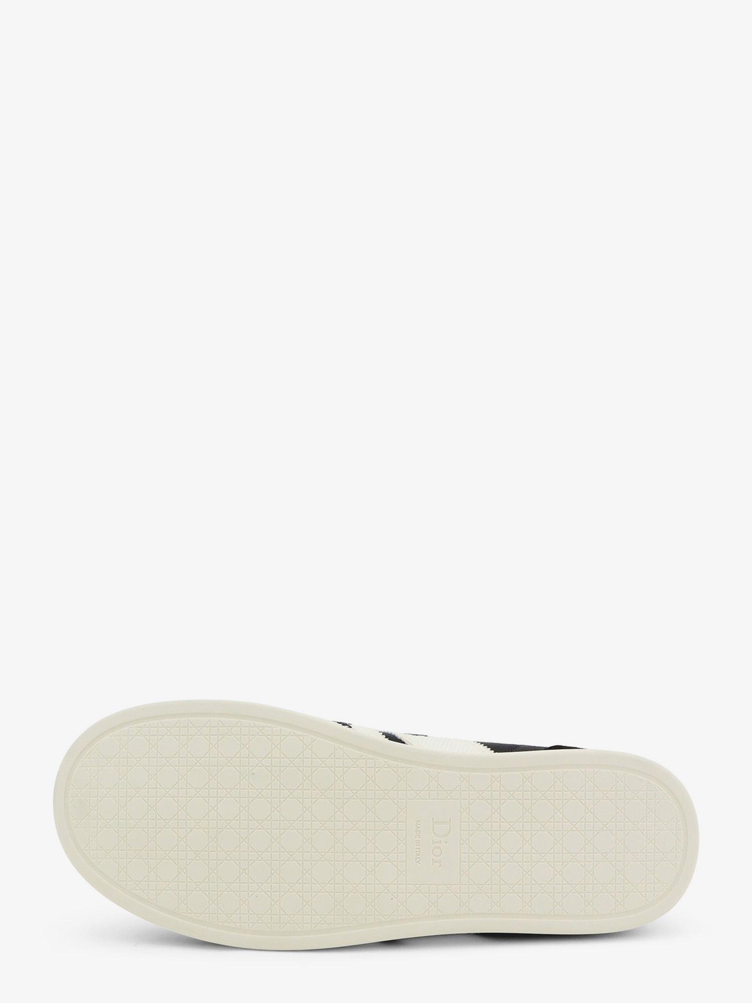 Dior Leather Ribbon Sneakers With Embroidered Logo On The Side
