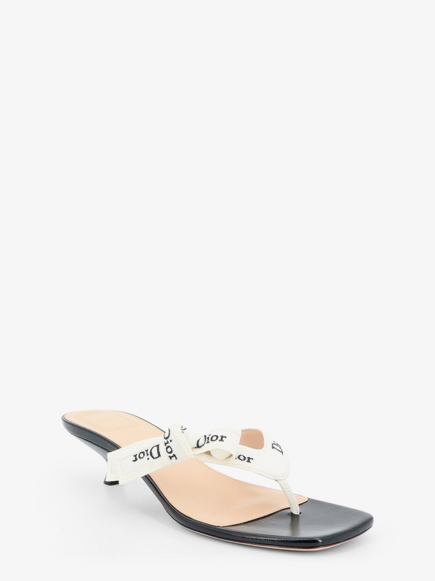 Dior J'adior Cotton Flip-flops With Embroidered Logo