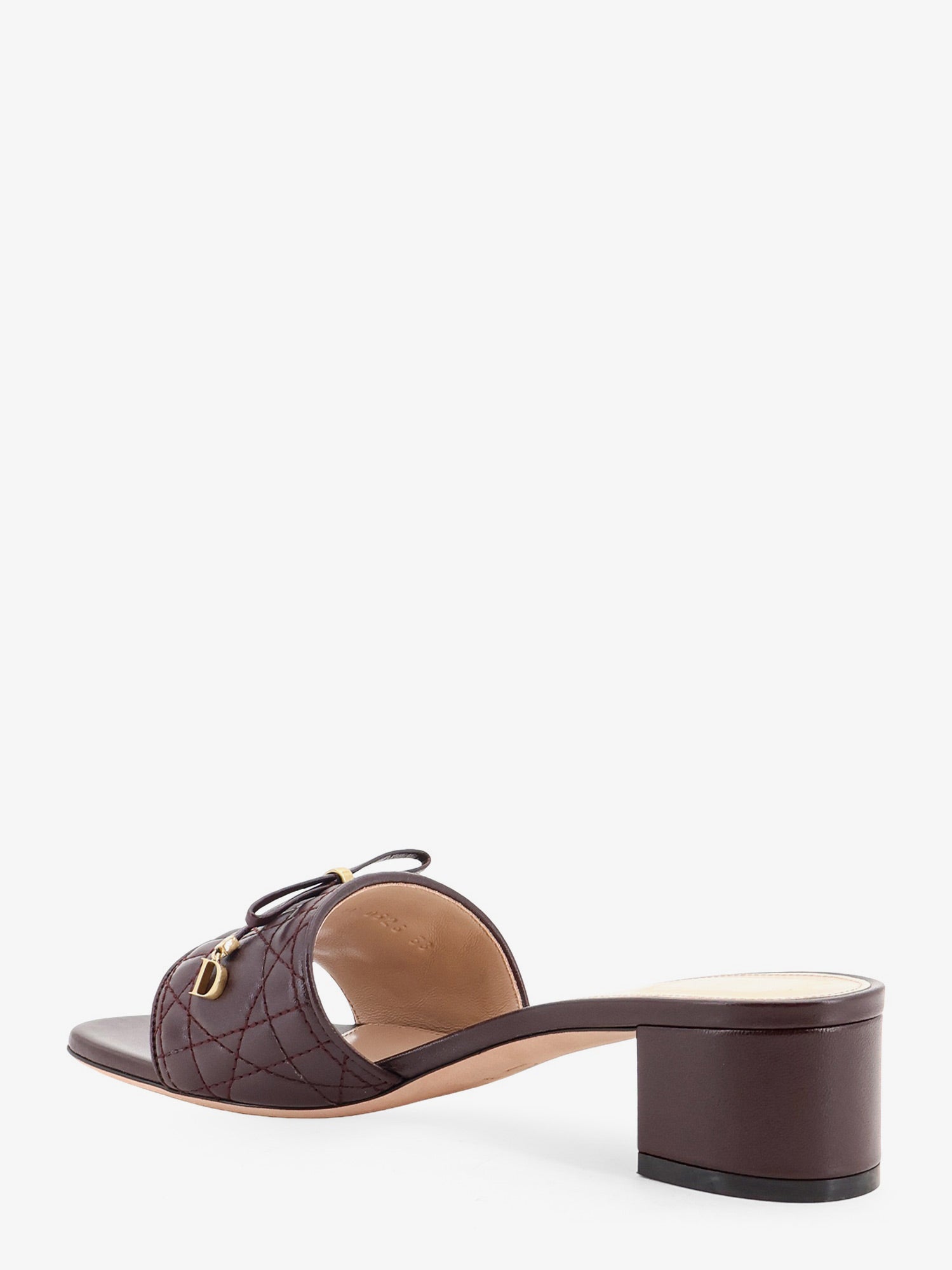 Dior Cannage Sandal With Lambskin Heel