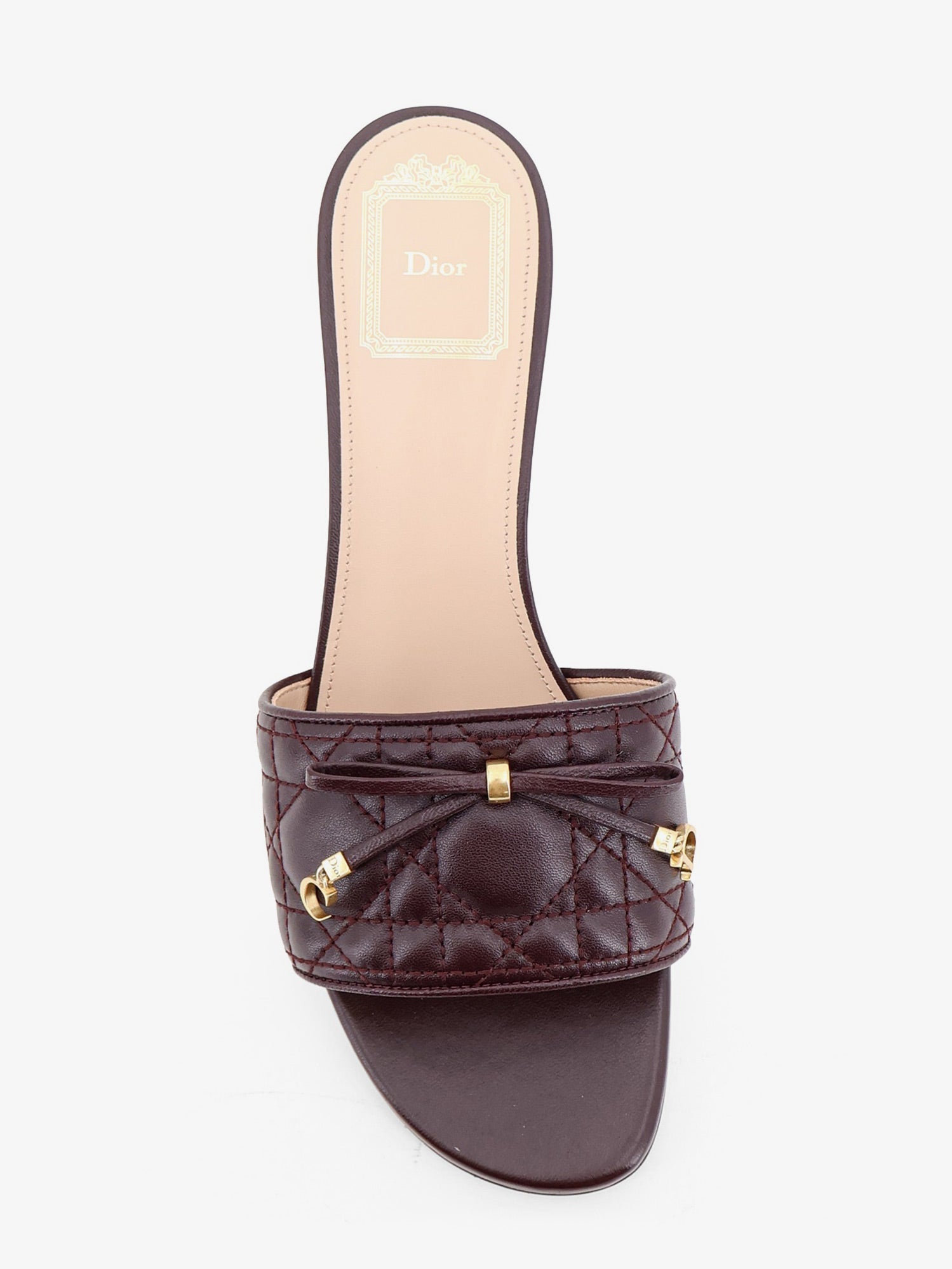 Dior Cannage Sandal With Lambskin Heel