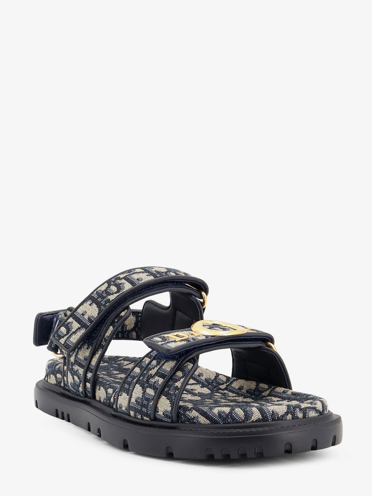 Dior Dior Oblique Jacquard Fabric Sandals