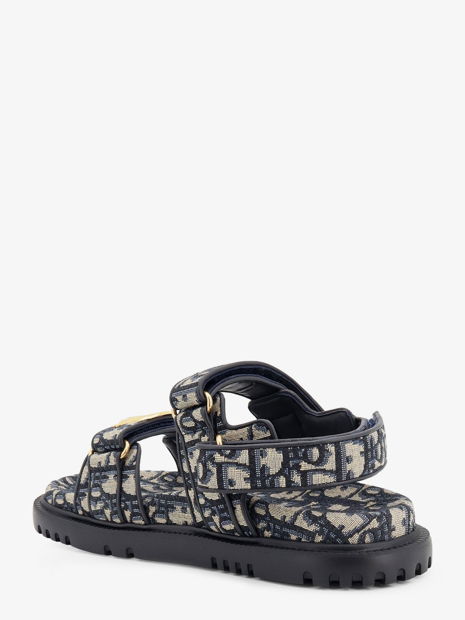 Dior Dior Oblique Jacquard Fabric Sandals