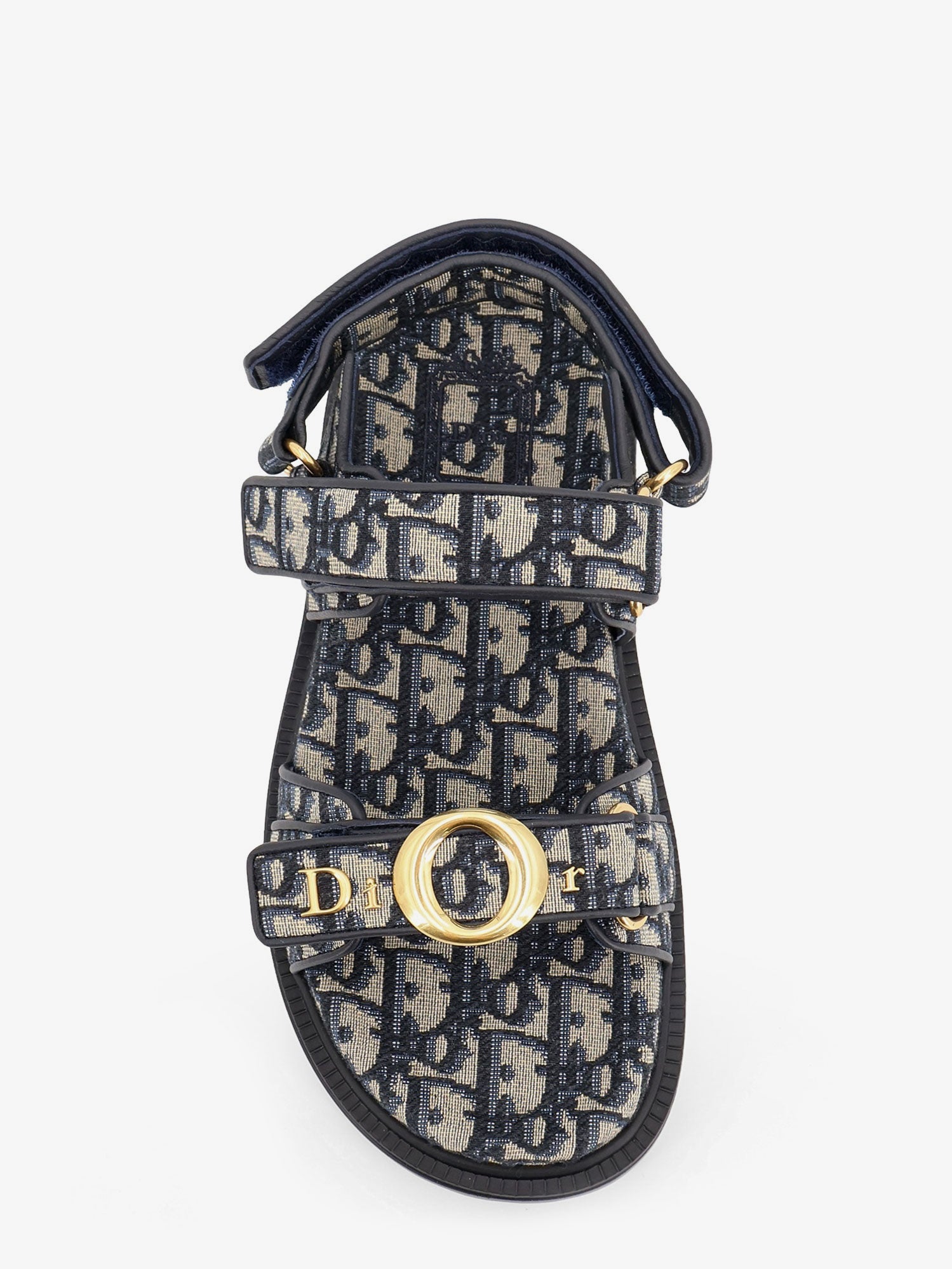 Dior Dior Oblique Jacquard Fabric Sandals