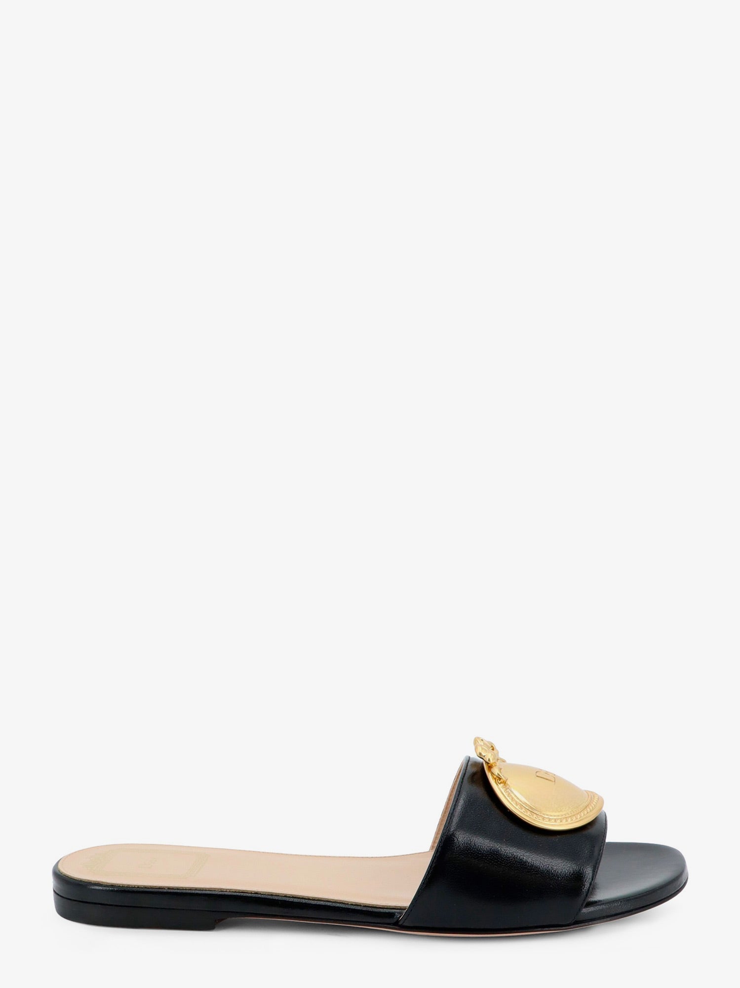 Dior Dior Medaillon Leather Sandals