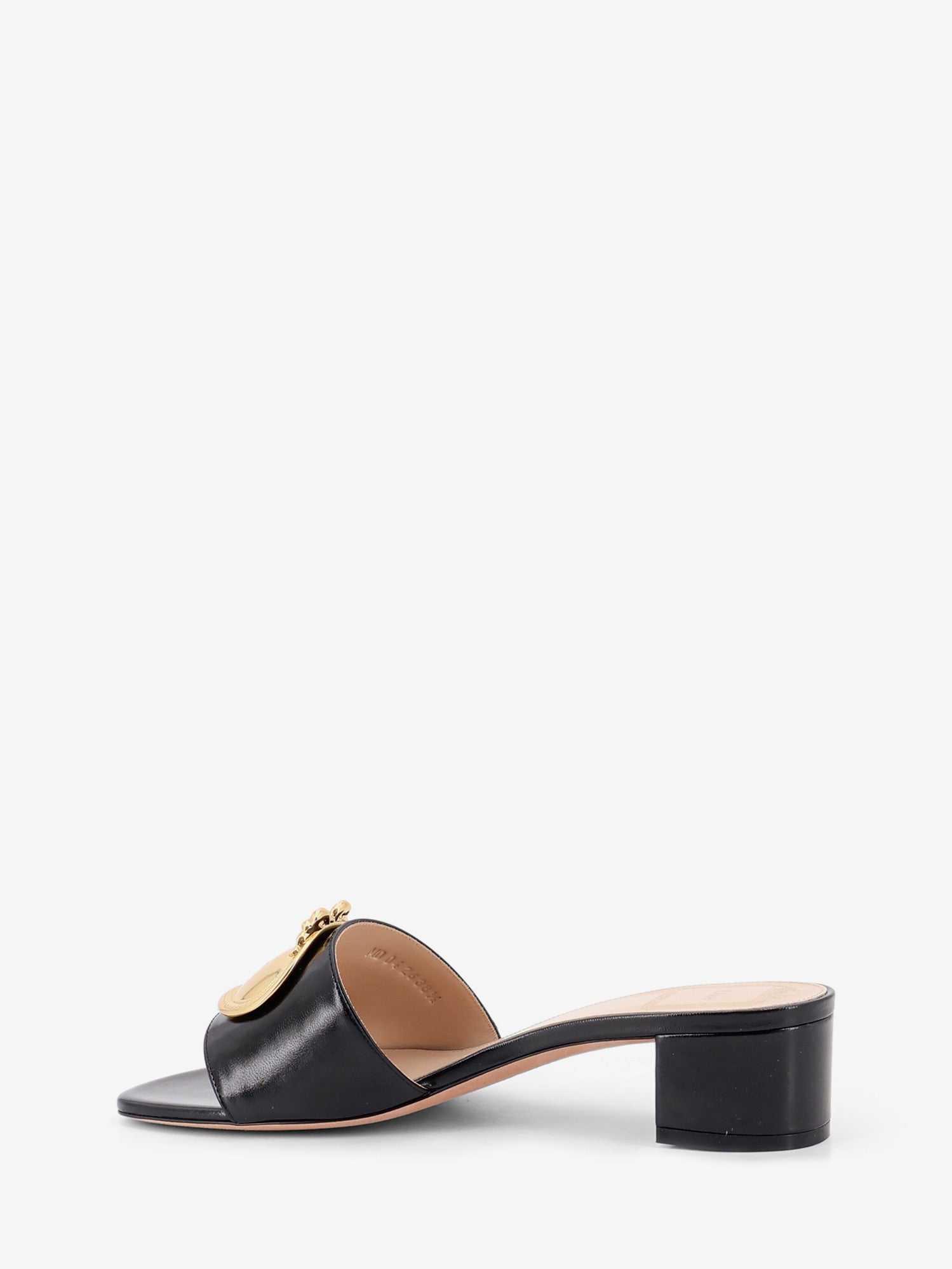 Dior Leather Sandals With Dior Médaillon Logo