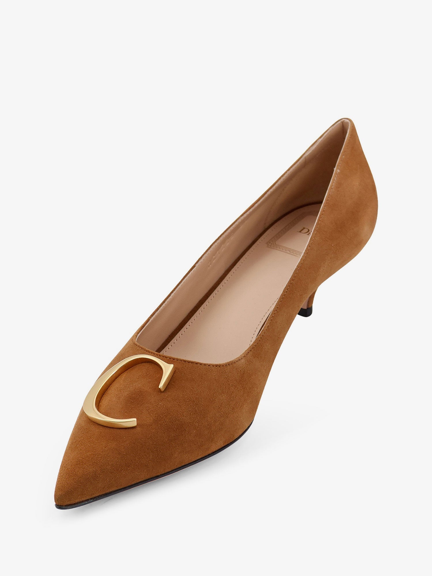 Dior Dior Initials Suede Pumps With Metal Cd Initials