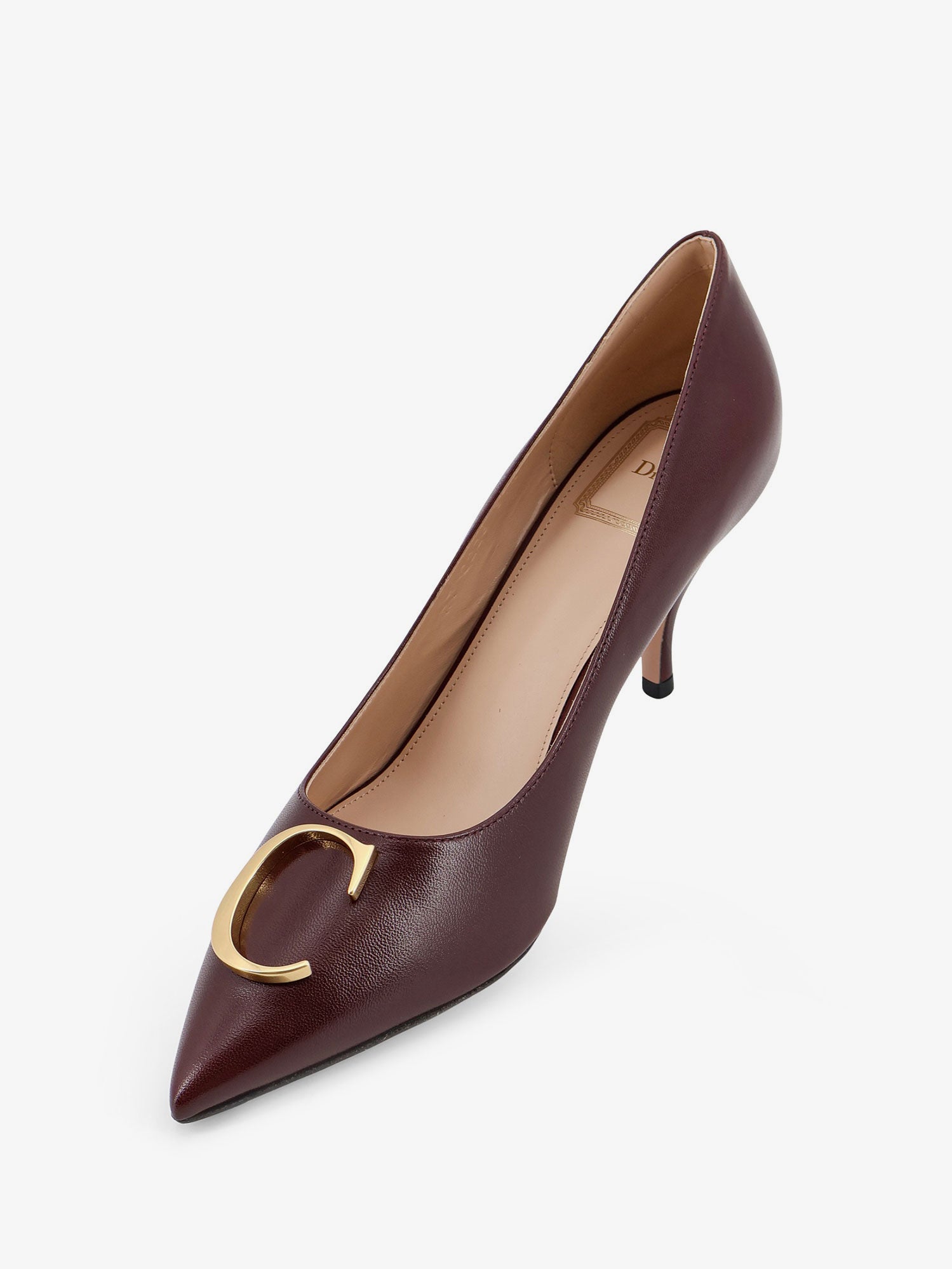 Dior Dior Initials Leather Pumps With Metal Cd Initials