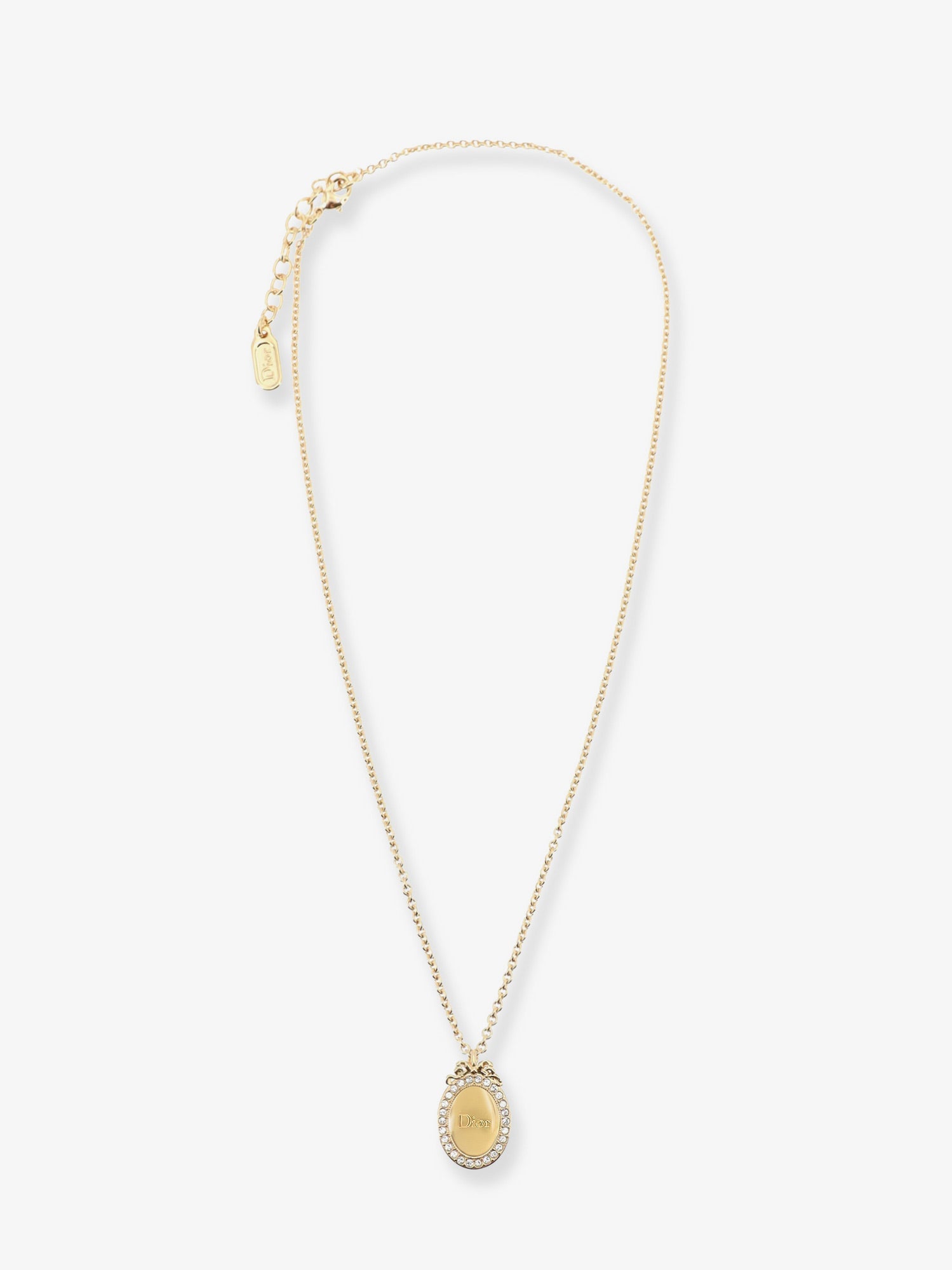 Dior Brass Necklace With Dior Médaillon Pendant