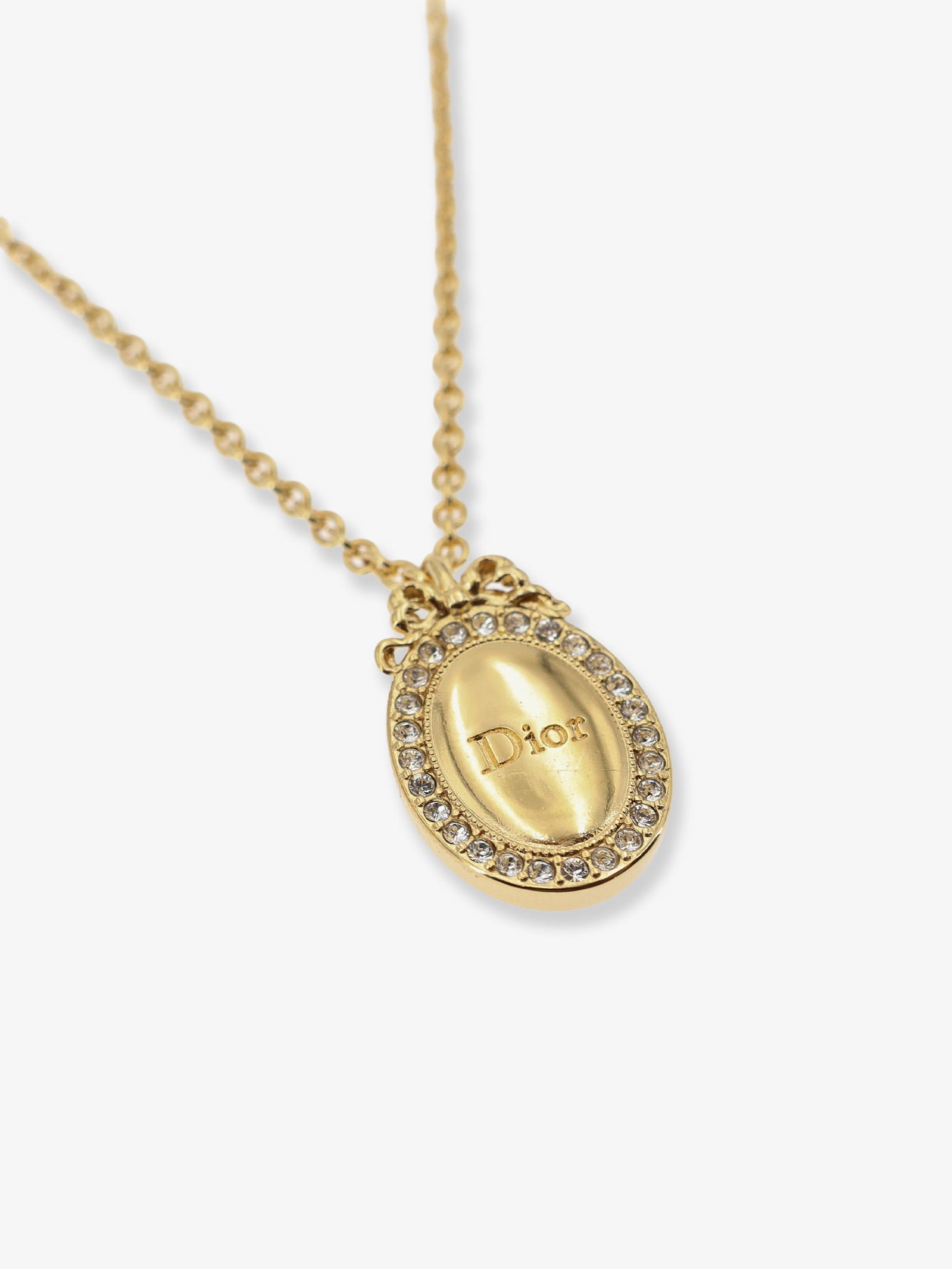 Dior Brass Necklace With Dior Médaillon Pendant