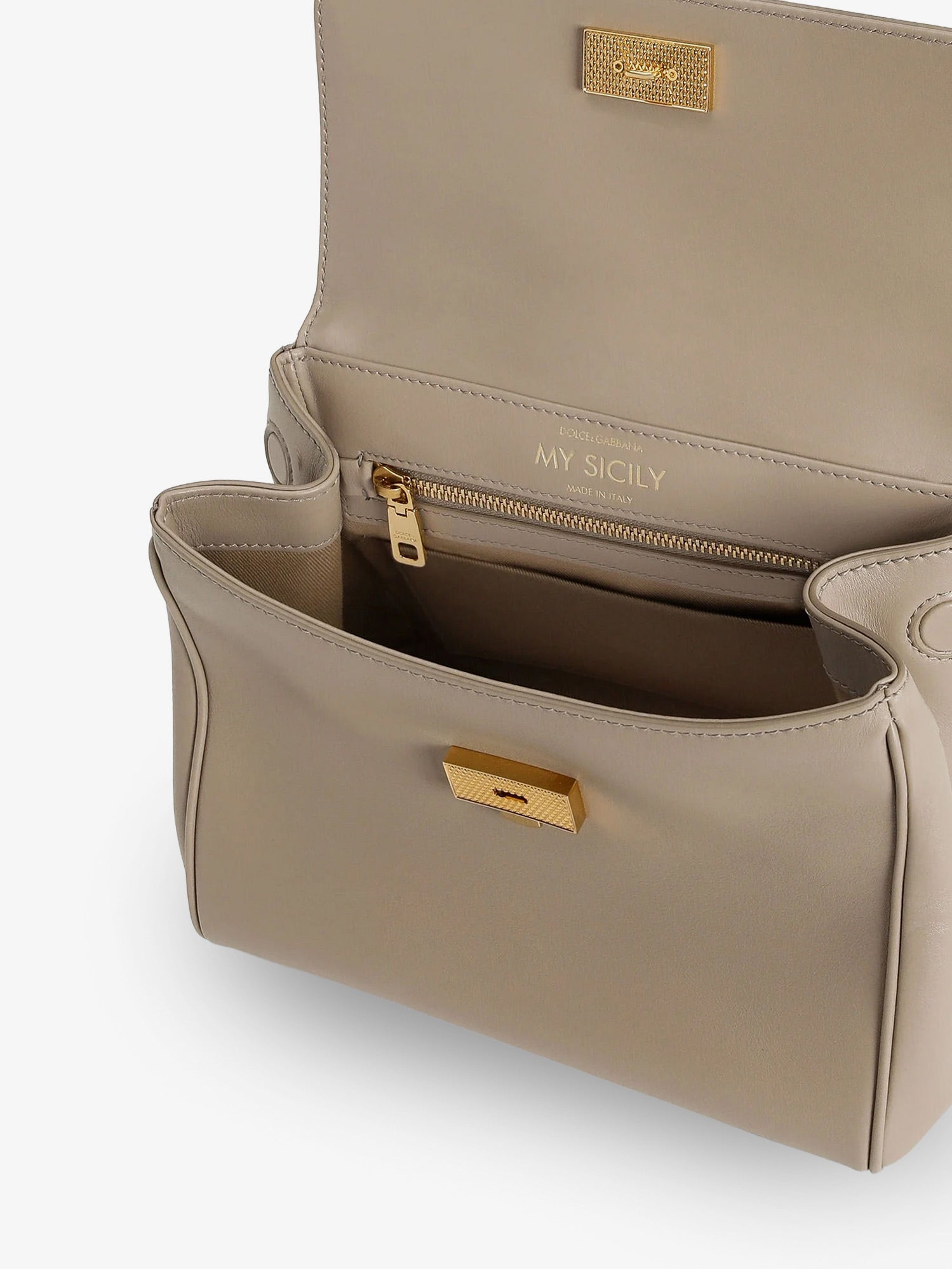 Dolce & Gabbana My Sicily Leather Handbag