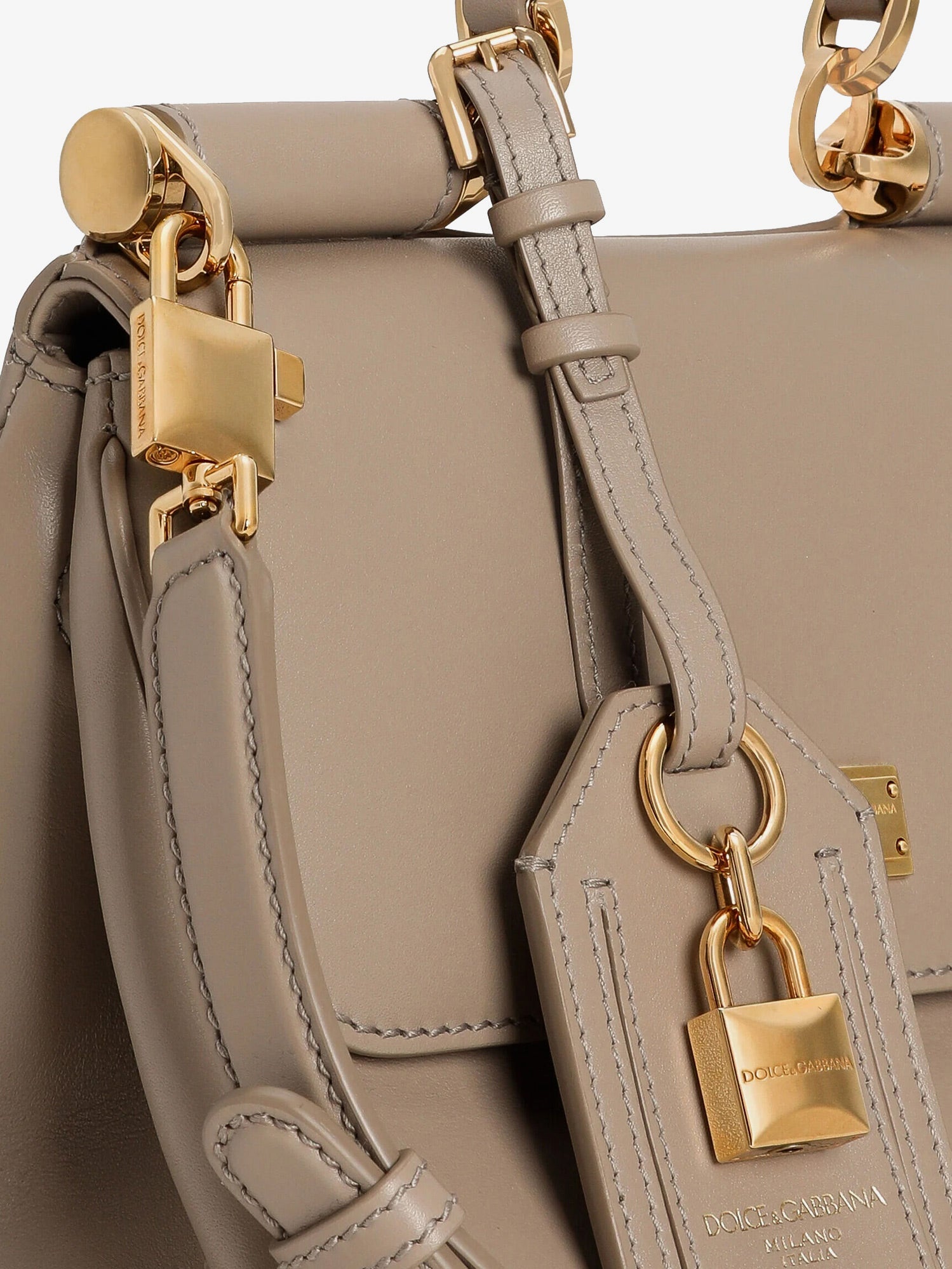 Dolce & Gabbana My Sicily Leather Handbag