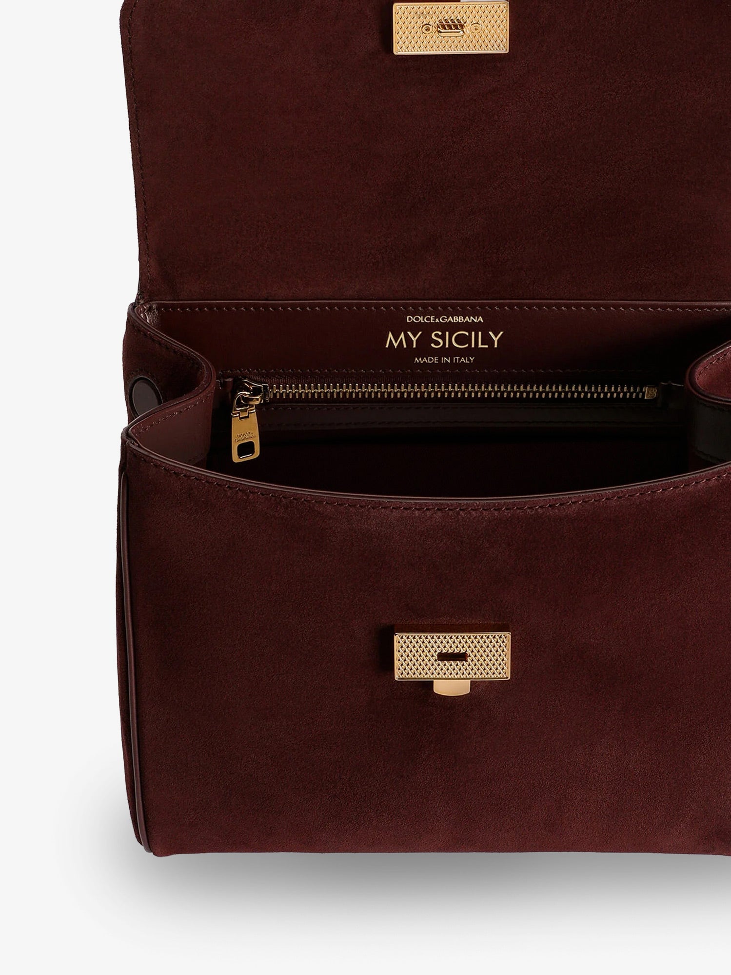 Dolce & Gabbana My Sicily Suede Handbag