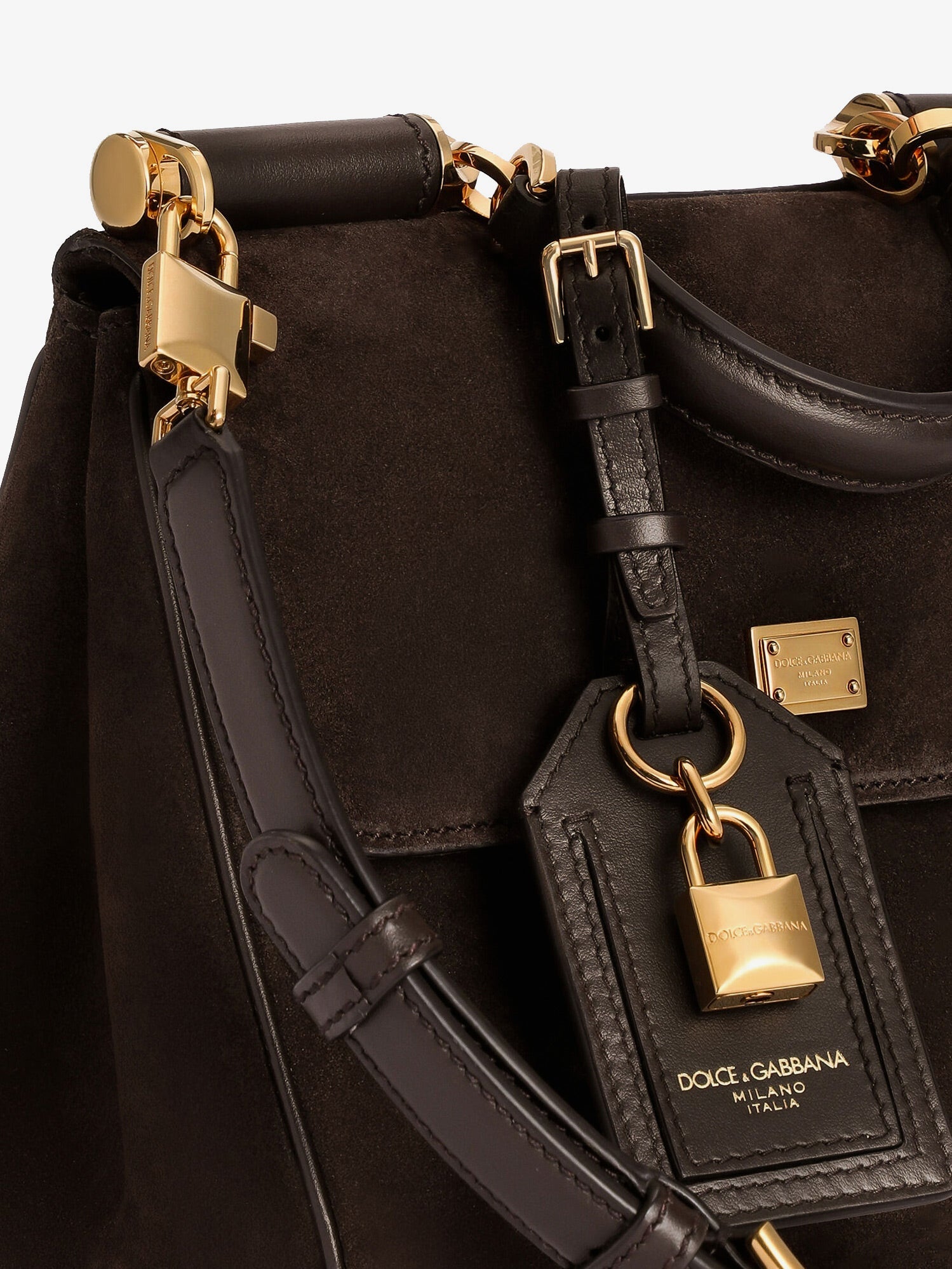 Dolce & Gabbana My Sicily Handbag In Suede