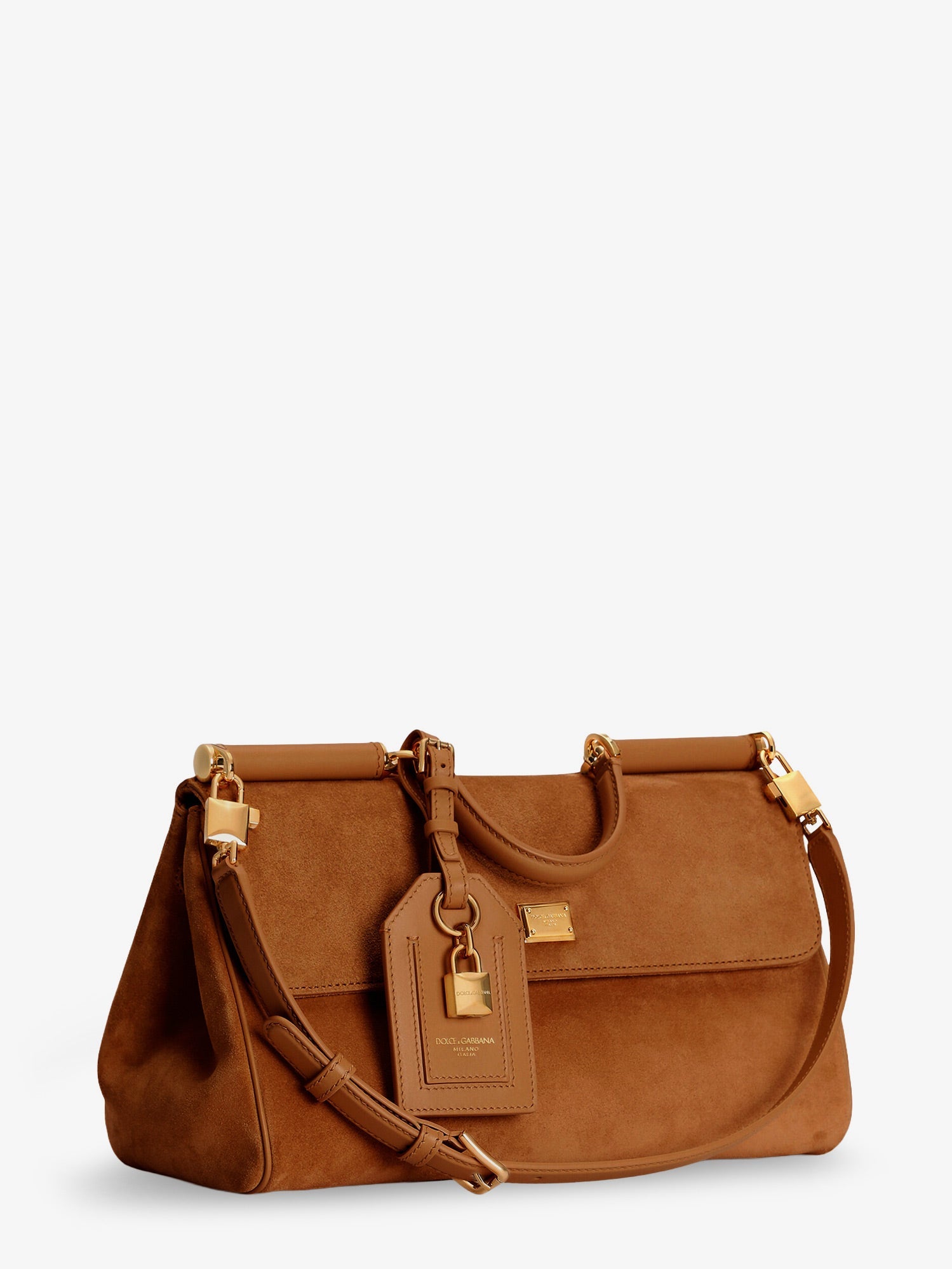 Dolce & Gabbana My Sicily Suede Shoulder Bag