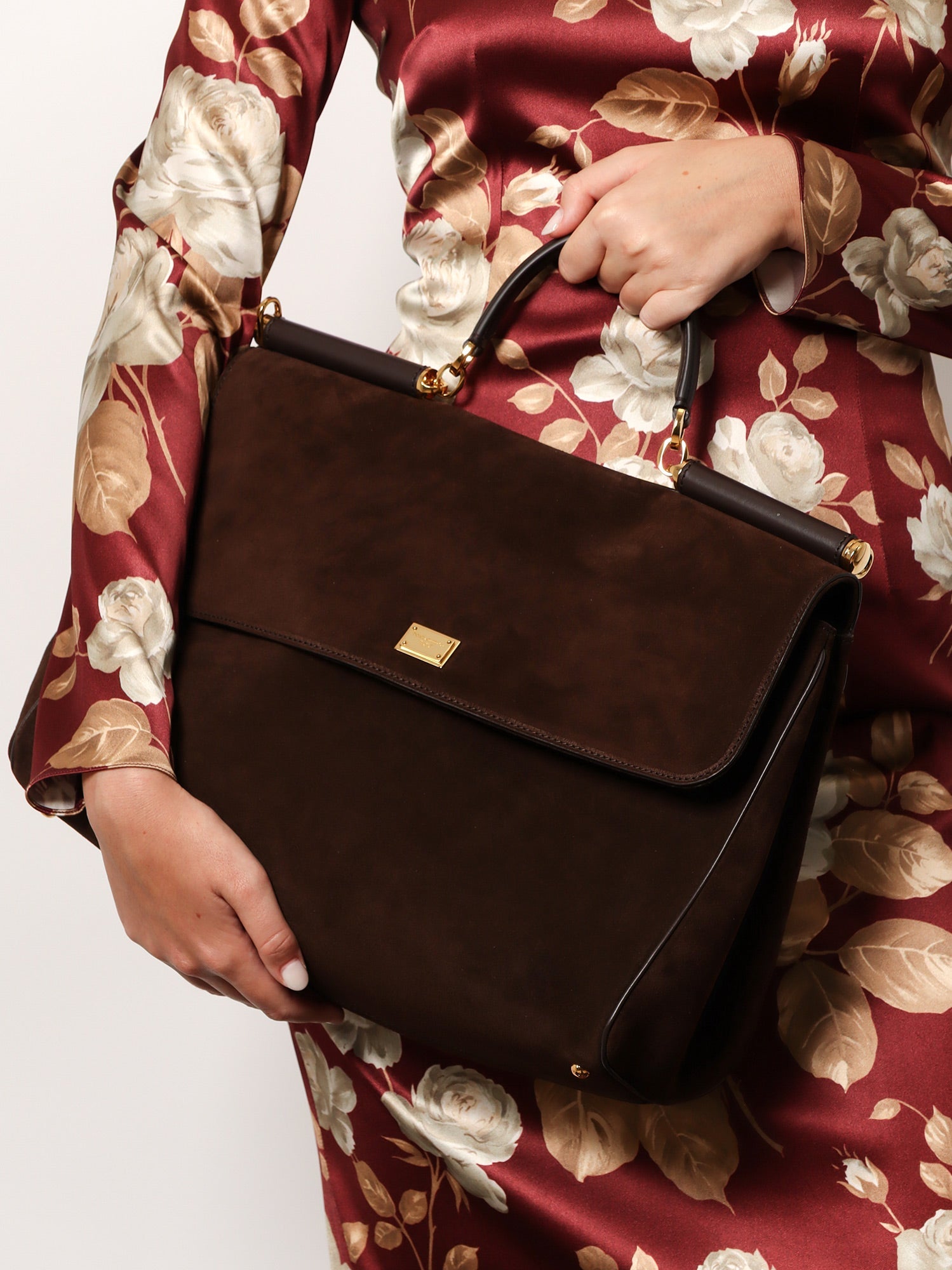 Dolce & Gabbana My Sicily Suede Handbag