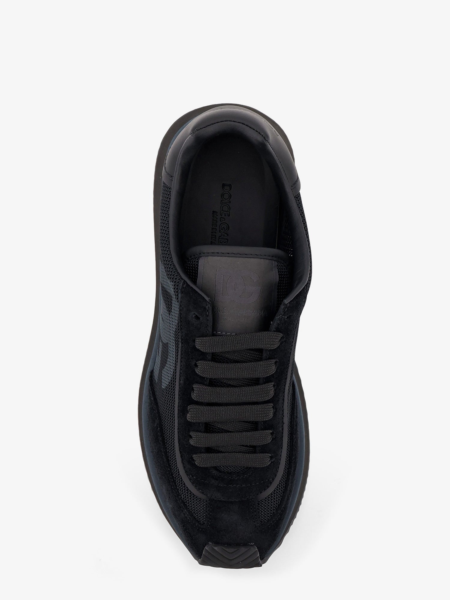 Dolce & Gabbana Dg Cushion Sneakers In Nylon With Suede Inserts