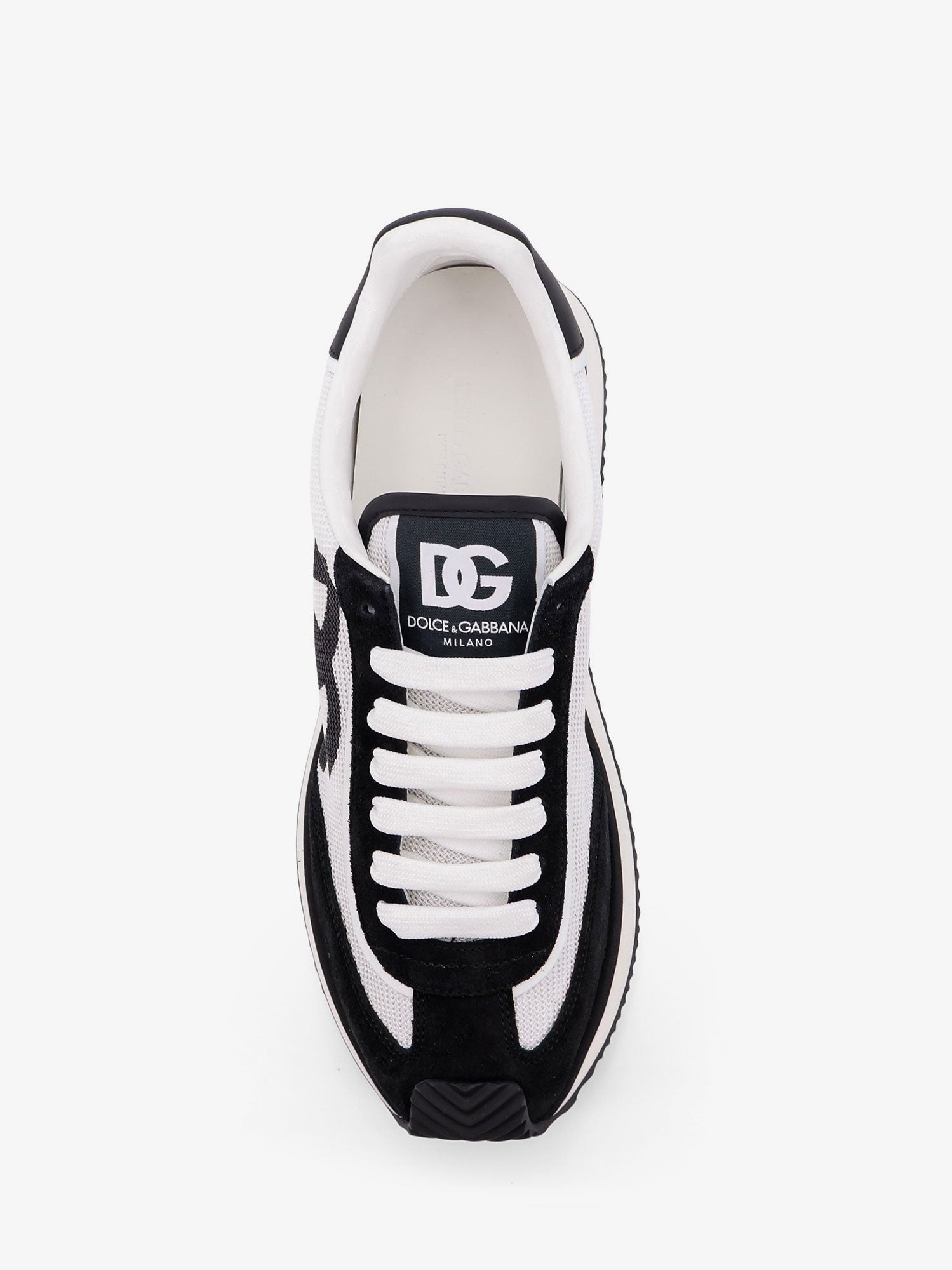 Dolce & Gabbana Dg Cushion Sneakers In Nylon With Suede Inserts