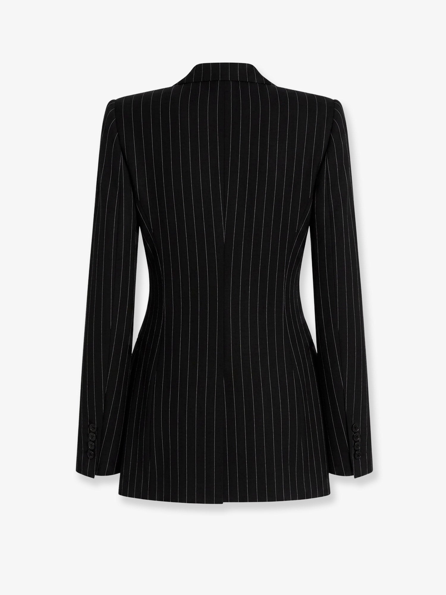 Dolce & Gabbana Pinstriped Stretch Virgin Wool Blazer