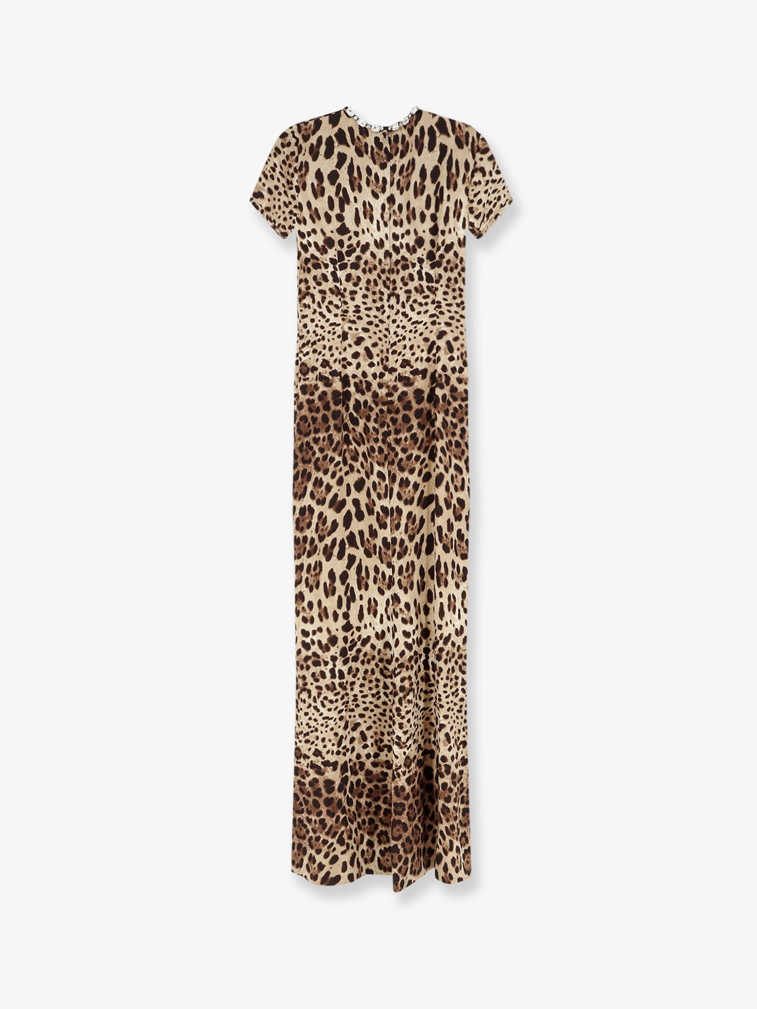 Dolce & Gabbana Silk Dress With Animal Print
