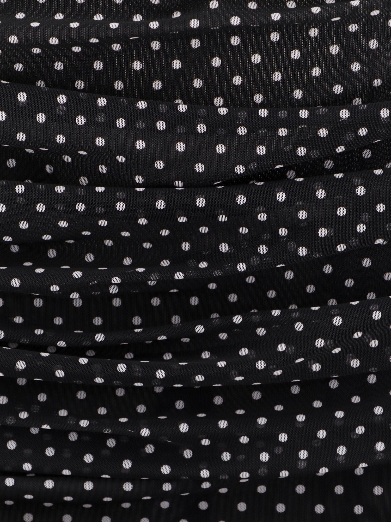 Dolce & Gabbana Polka-dots Dress With Drapery