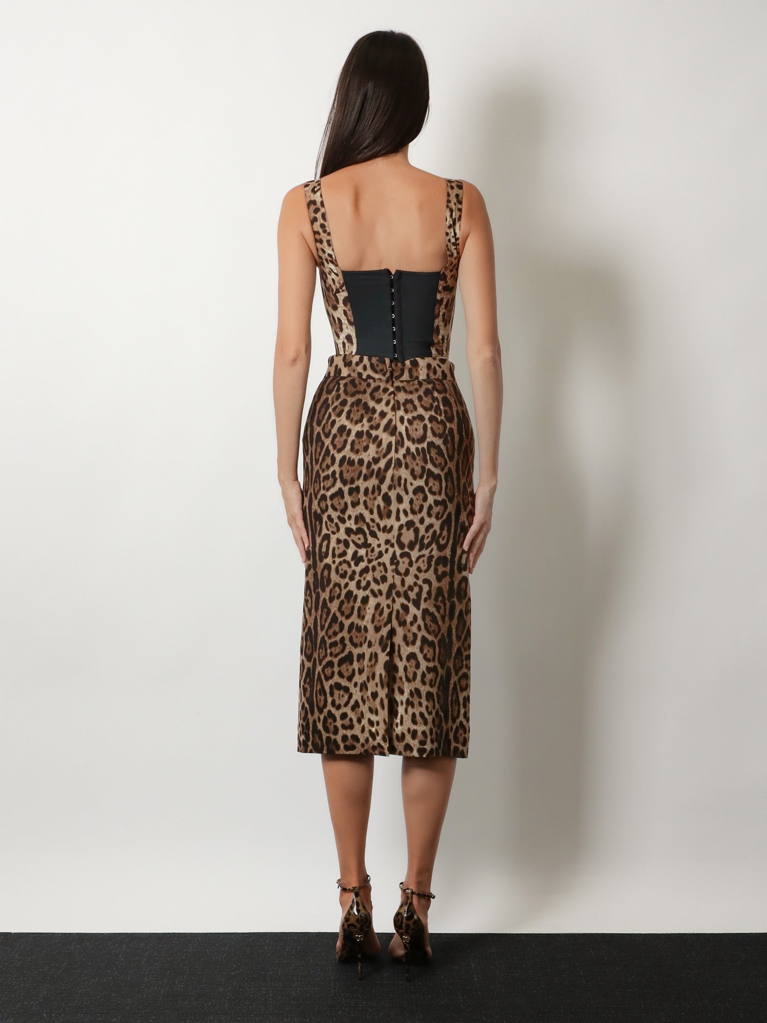 Dolce & Gabbana Cotton Blend Top With Animal Print